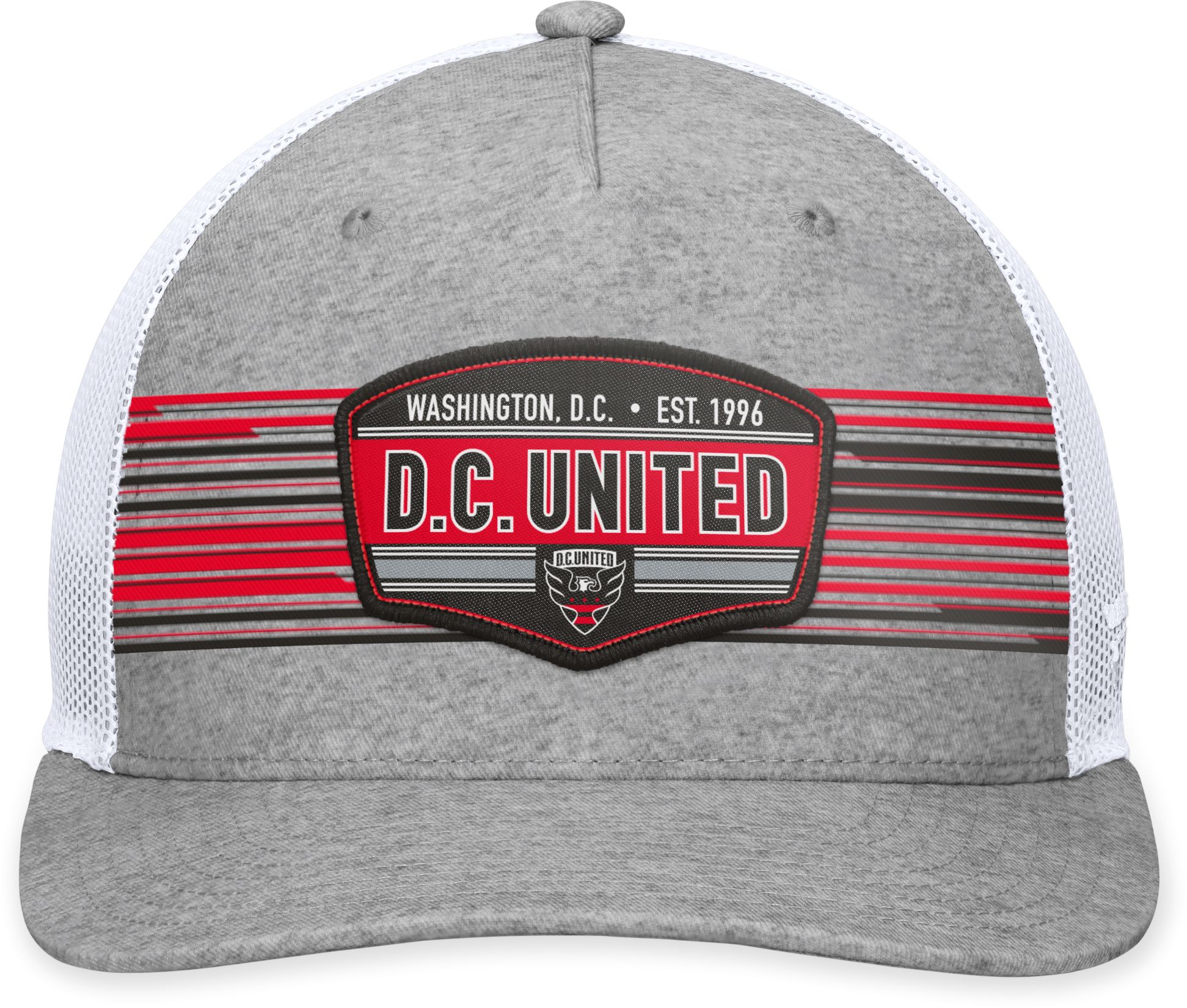 MLS Adult D.C. United Stroke Grey Trucker Hat