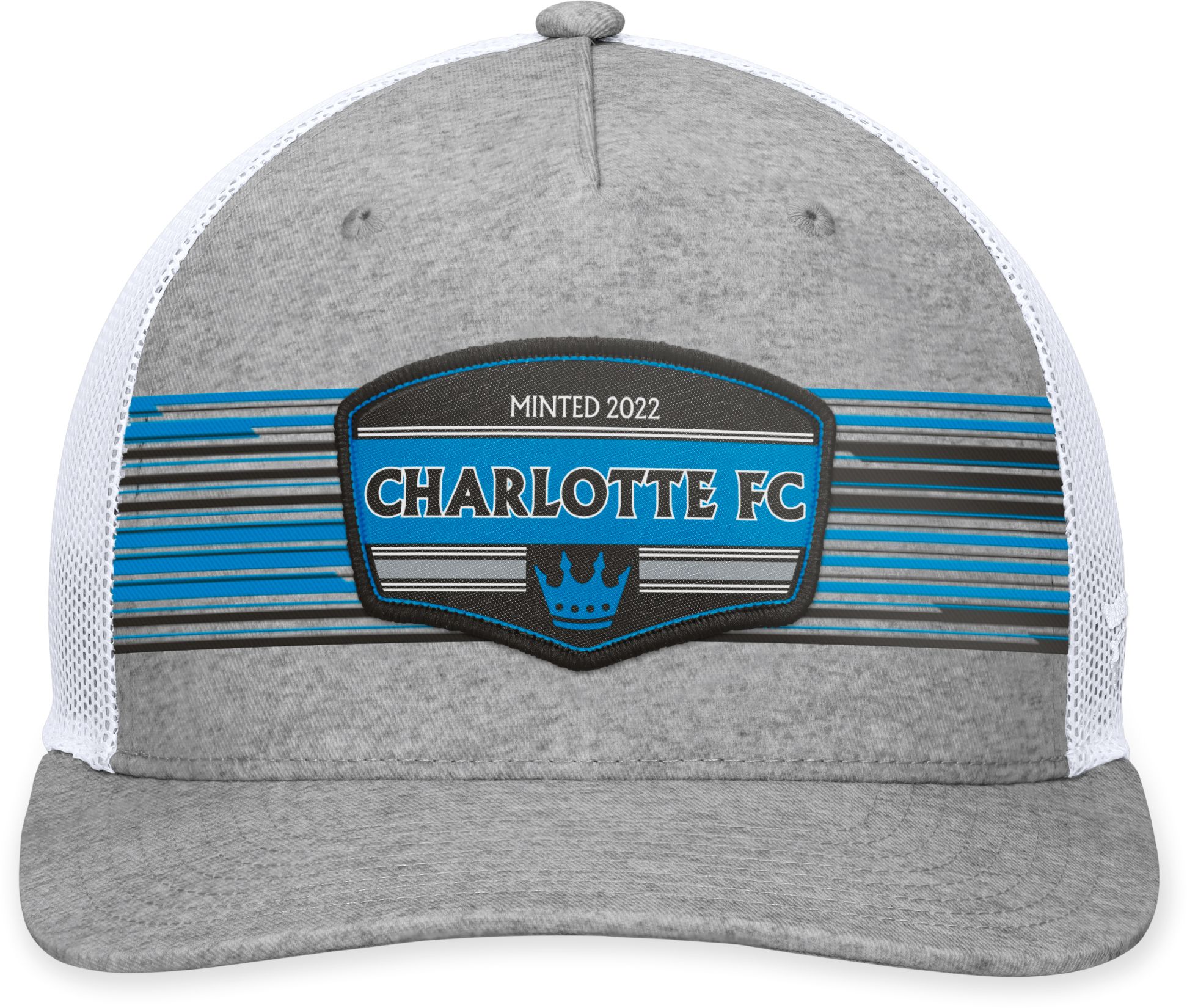 MLS Adult Charlotte FC Stroke Grey Trucker Hat