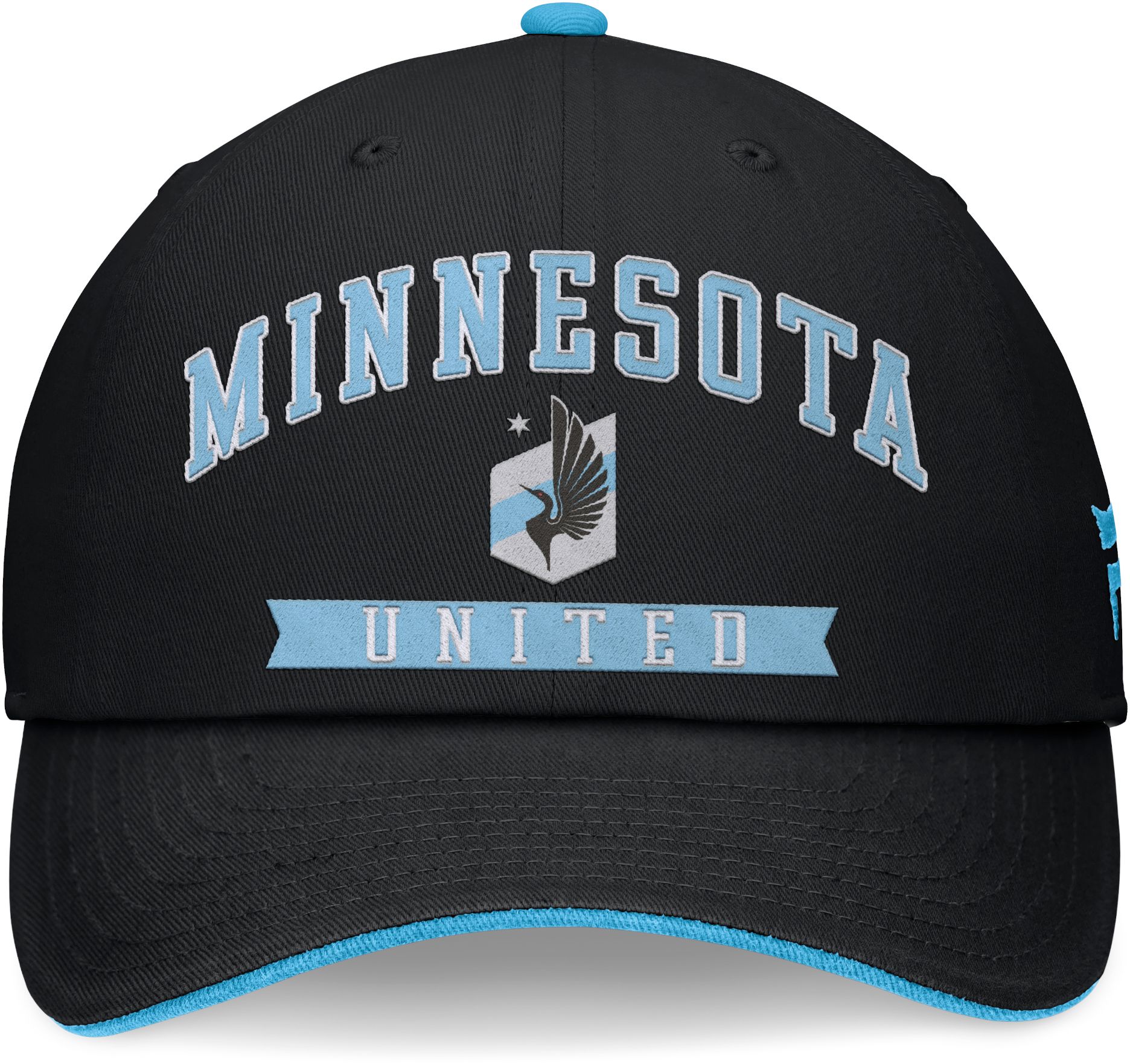 MLS Adult Minnesota United FC Old School Black Unstructured Adjustable Hat