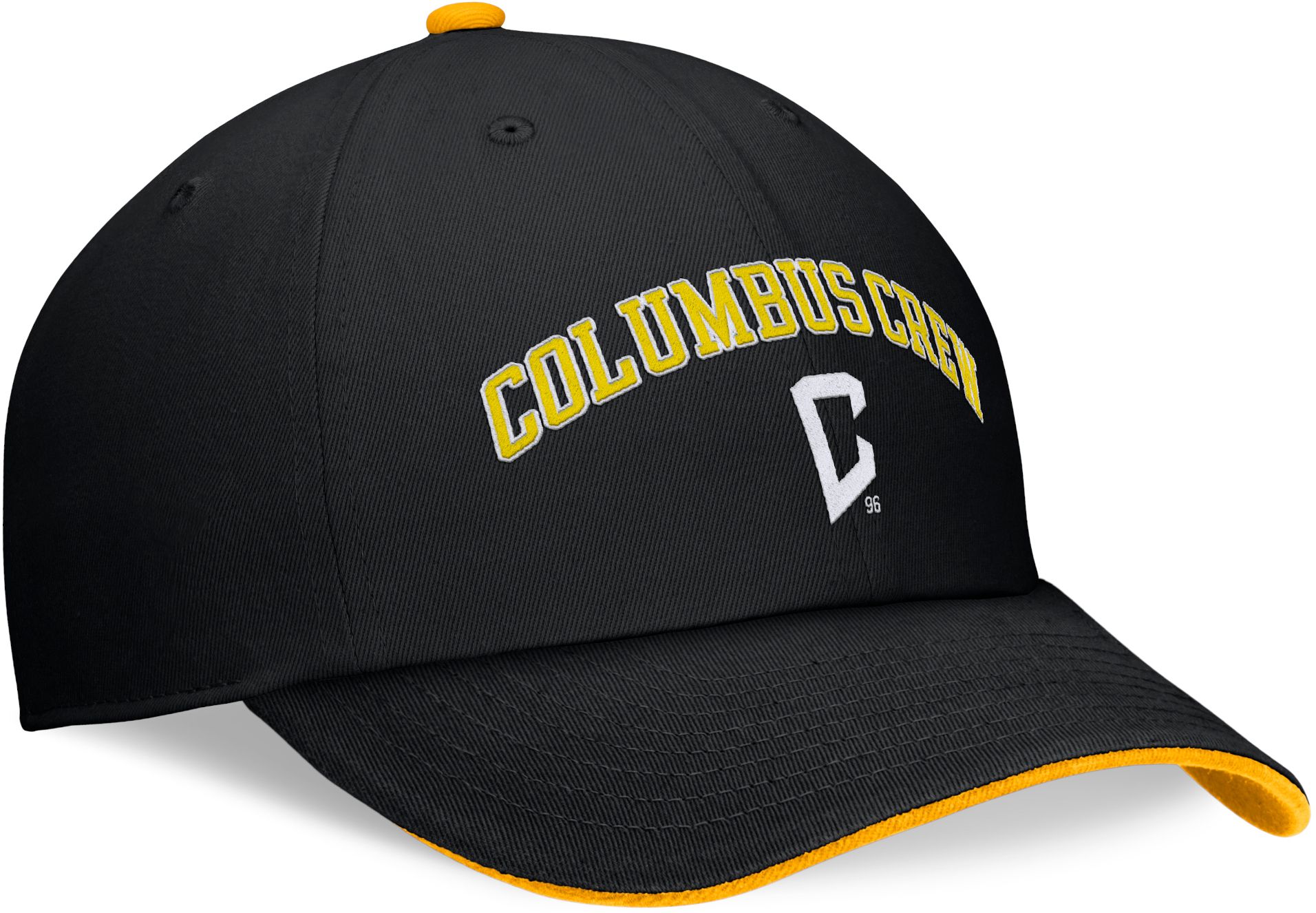 MLS Adult Columbus Crew Old School Black Unstructured Adjustable Hat