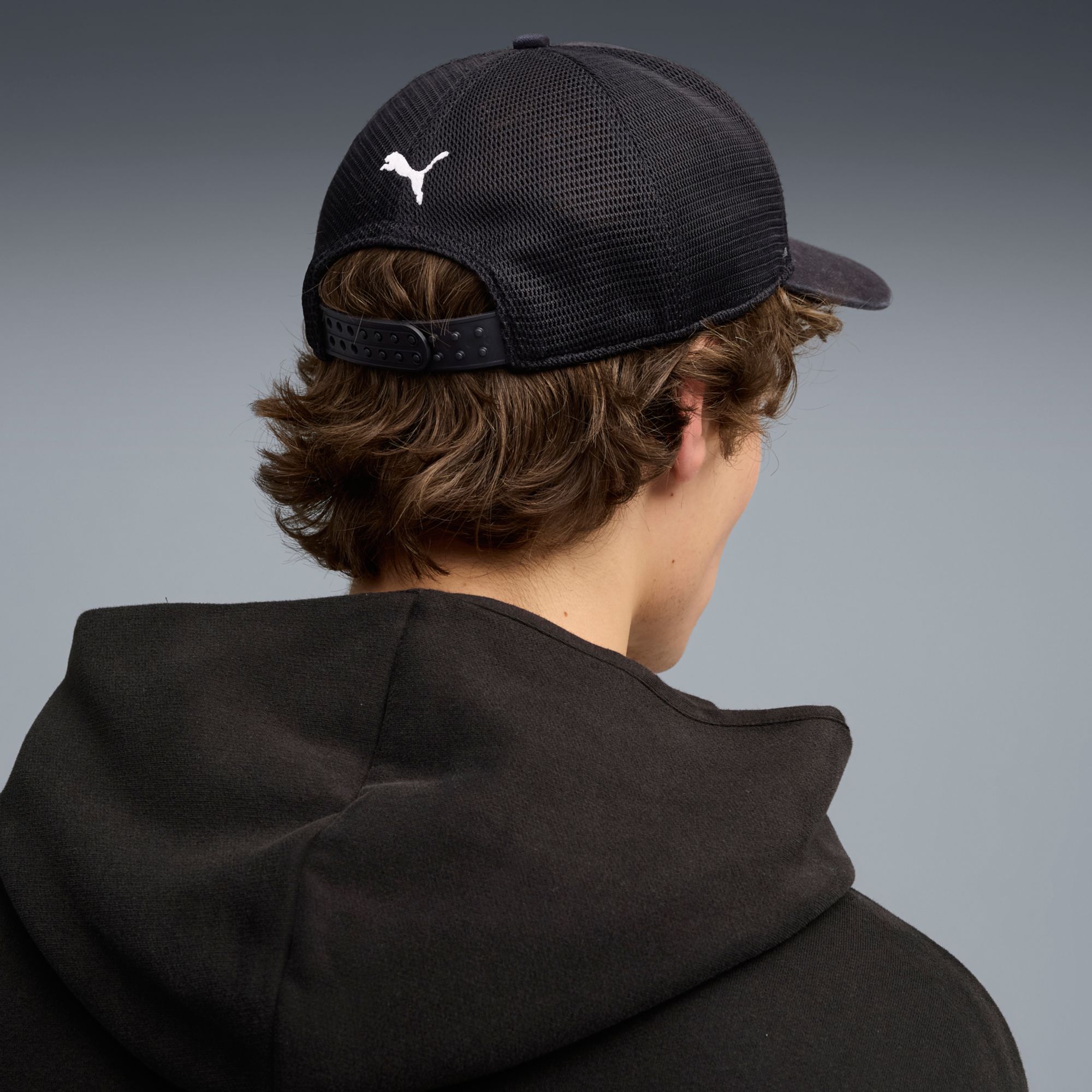 PUMA Men's F1 Ferrari Black Adjustable Trucker Hat product image