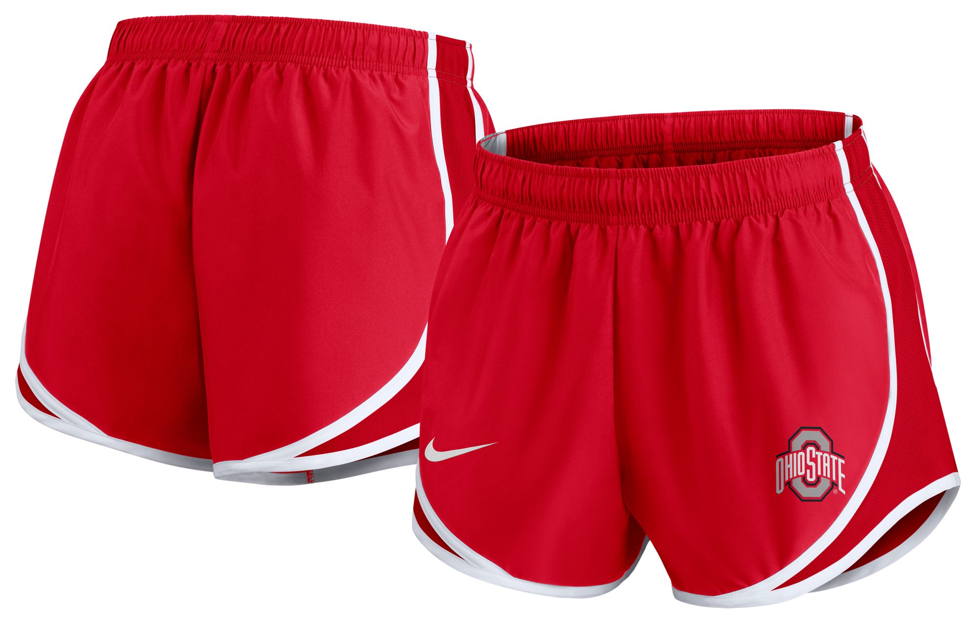 Nike Women's Ohio State Buckeyes Scarlet Dri-FIT Tempo Logo Shorts product image