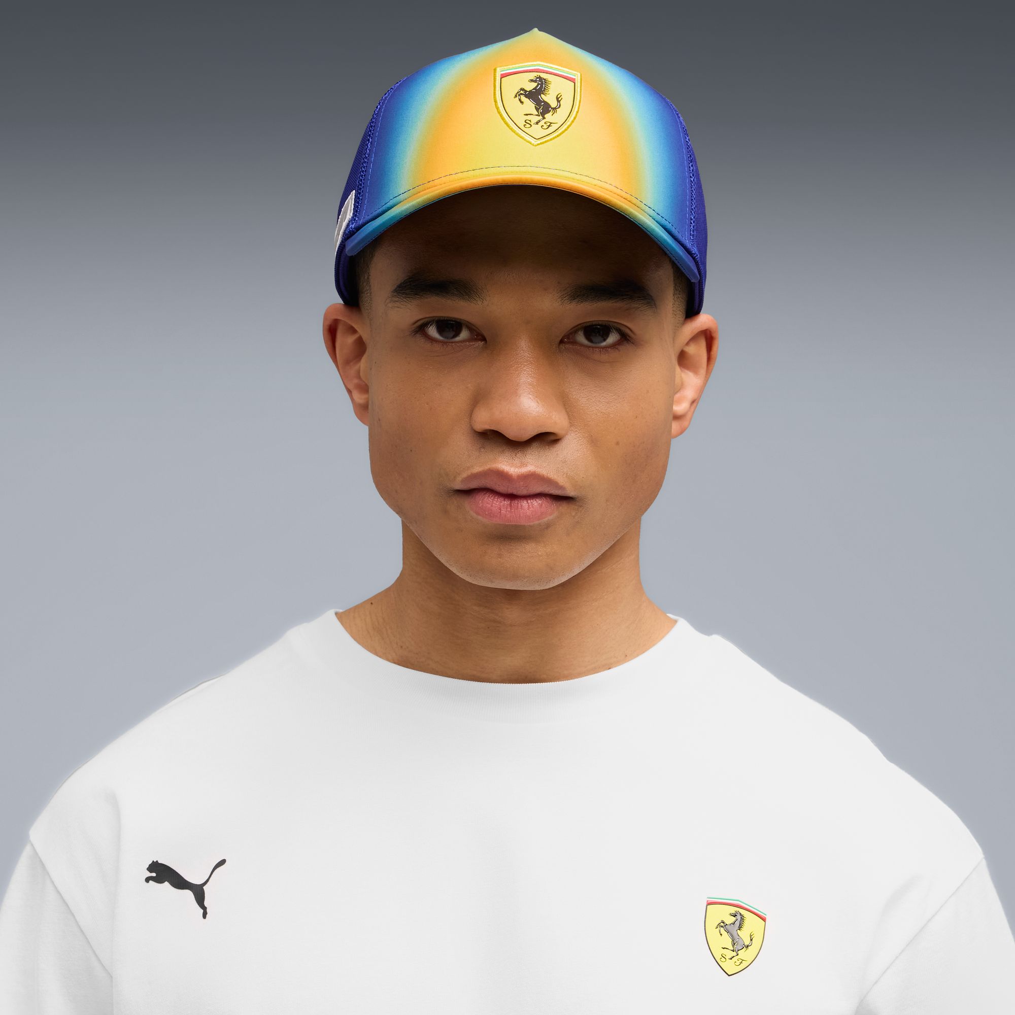 PUMA Men's F1 Ferrari Miami Black Adjustable Trucker Hat product image