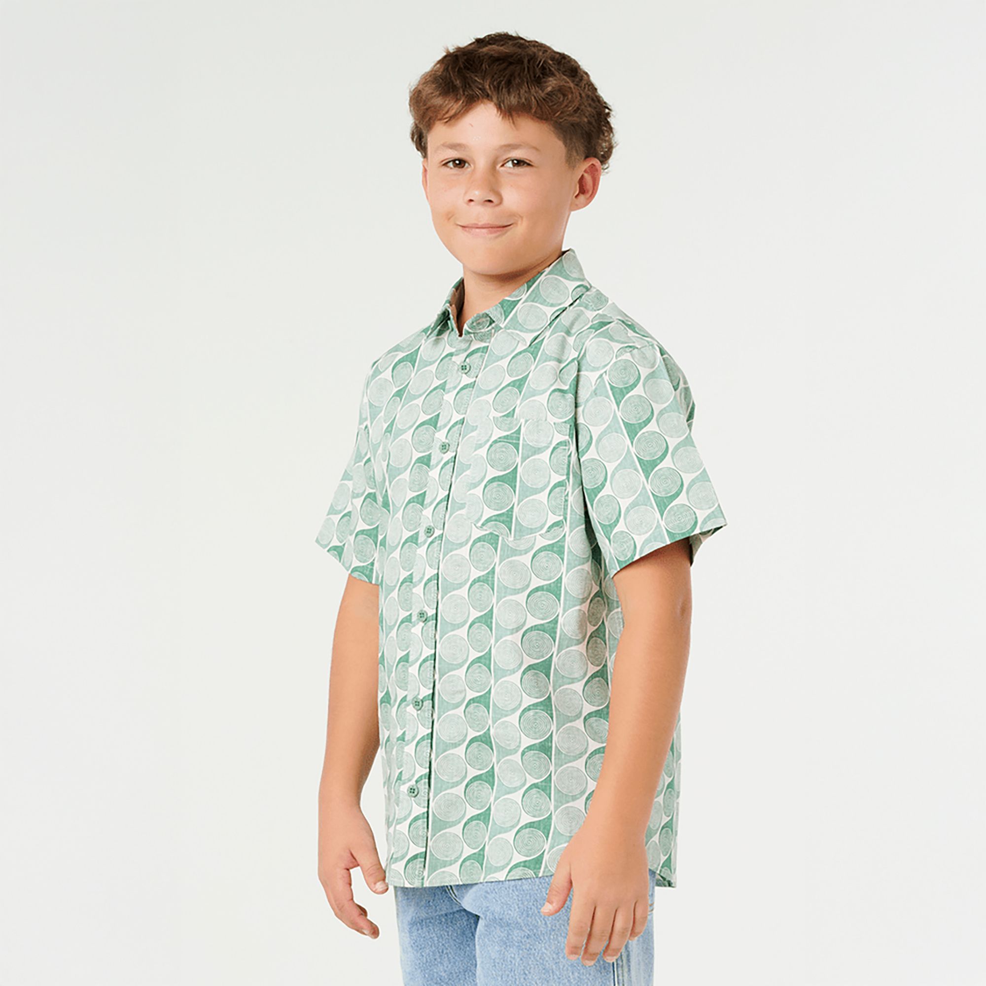 Rip Curl Boys' Artist of the Search Yardy Short-Sleeve Woven Shirt product image