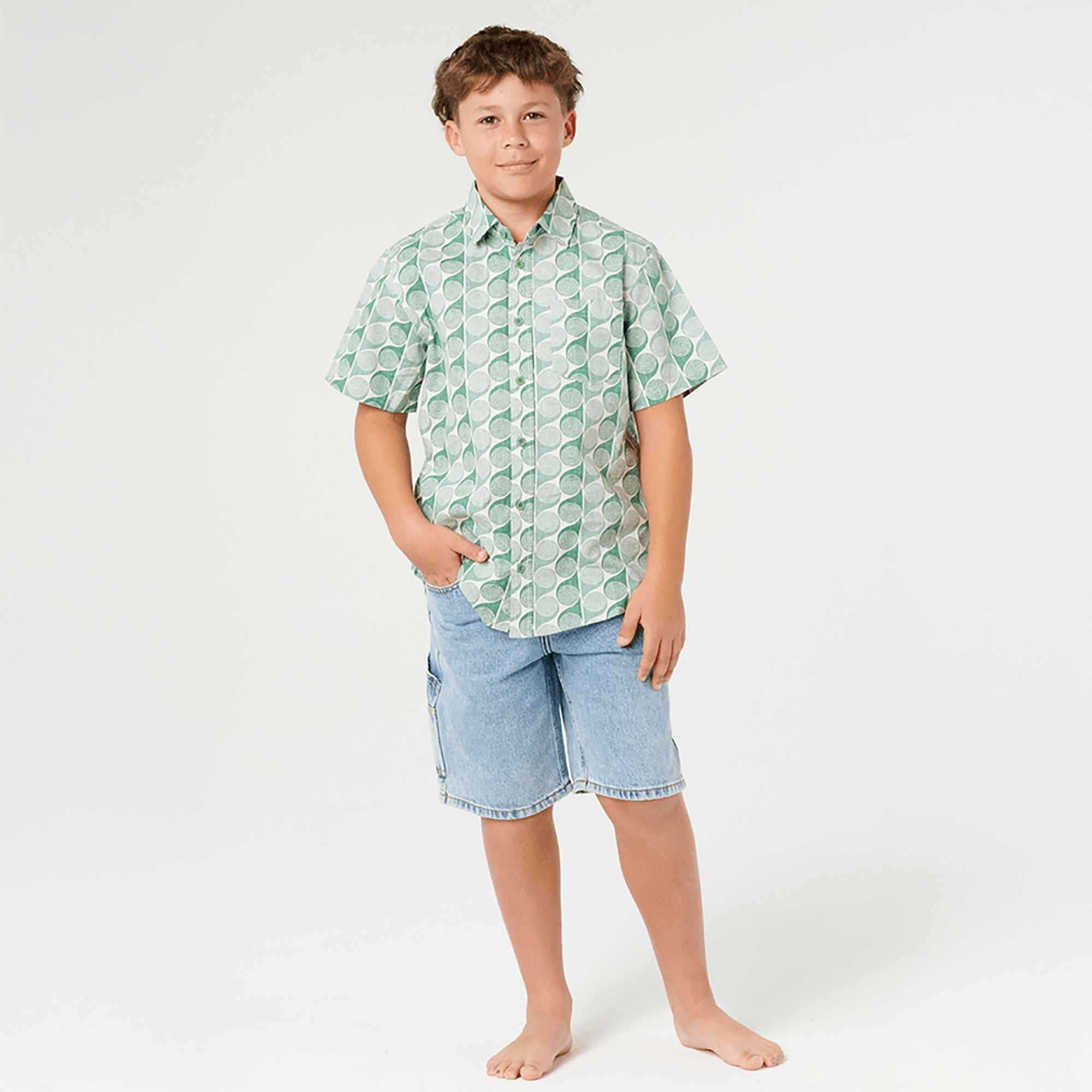 Rip Curl Boys' Artist of the Search Yardy Short-Sleeve Woven Shirt product image