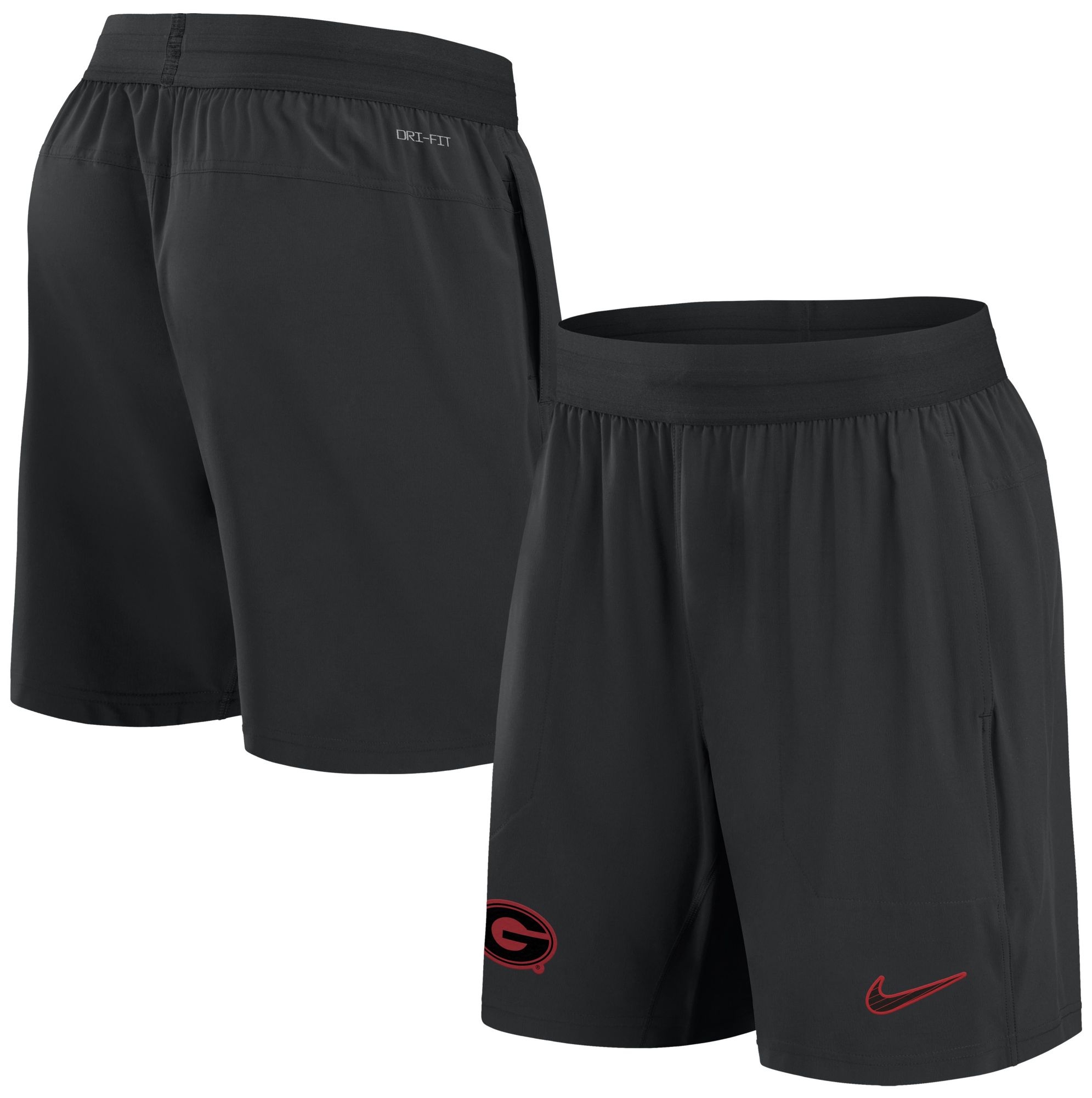 Nike Women's Georgia Bulldogs Black Dri-FIT Woven Logo Shorts product image