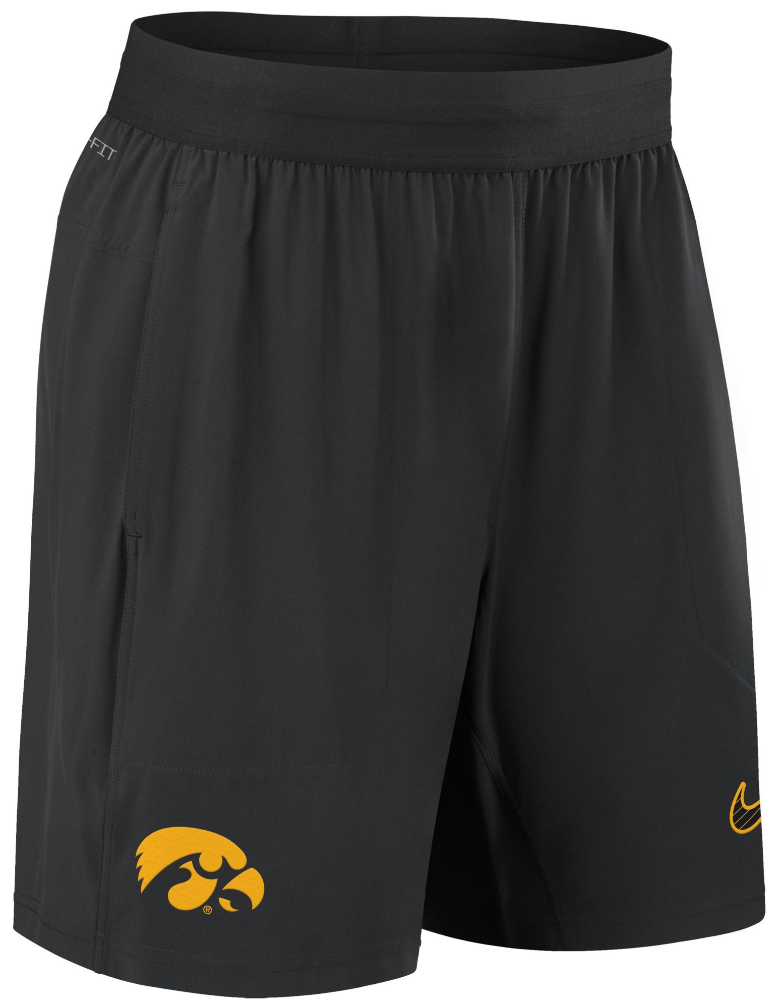 Nike Women's Iowa Hawkeyes Black Dri-FIT Woven Logo Shorts product image