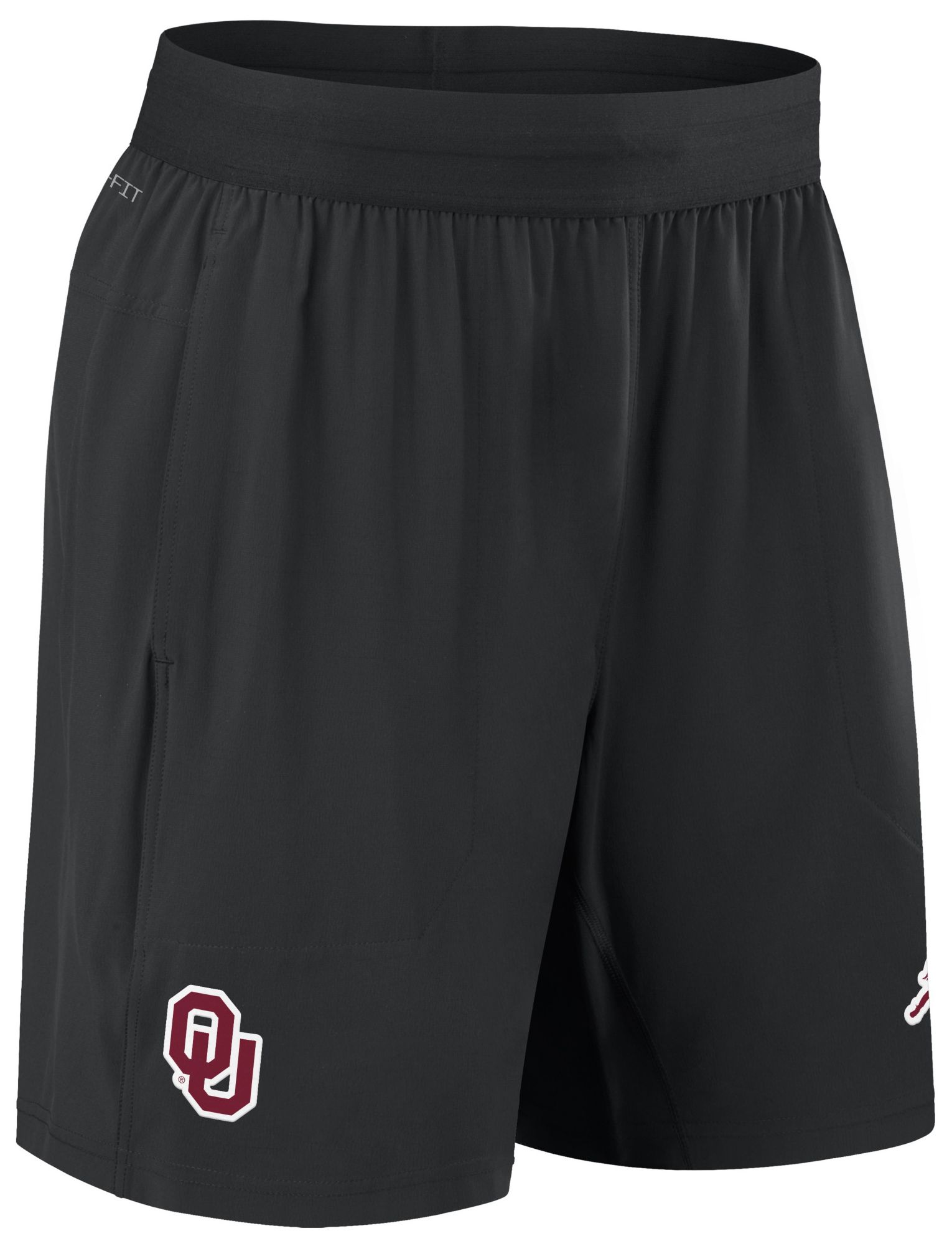 Jordan Women's Oklahoma Sooners Black Dri-FIT Woven Logo Shorts product image