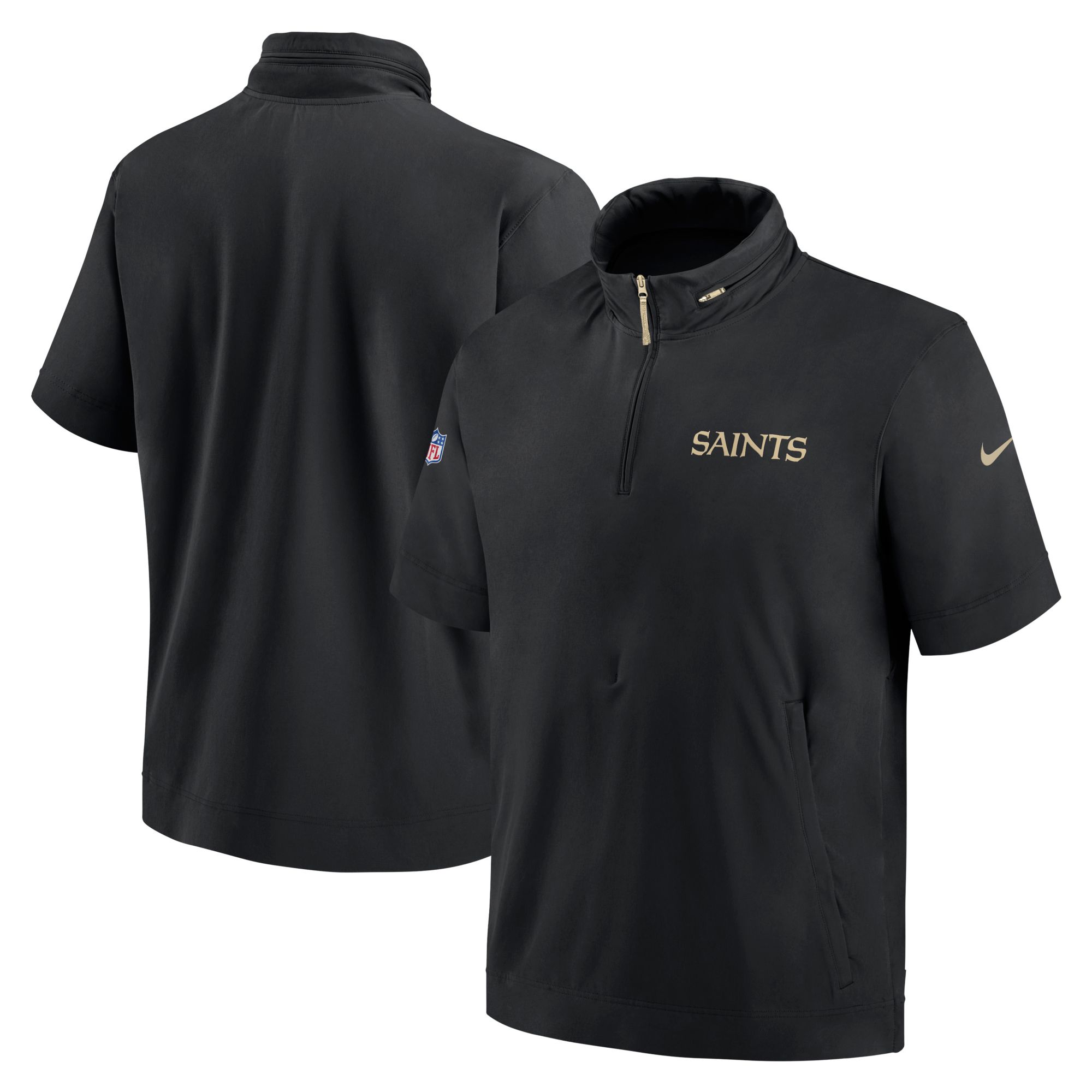Nike Men's New Orleans Saints Sideline Coach Black Jacket product image