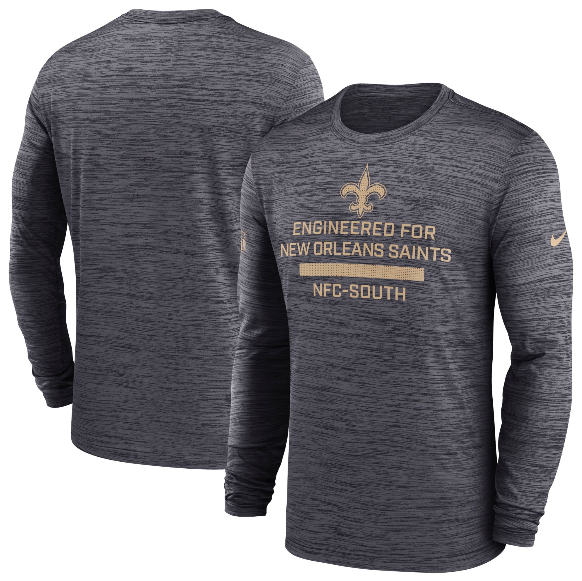 Nike Men's New Orleans Saints Black Velocity Long Sleeve T-Shirt product image