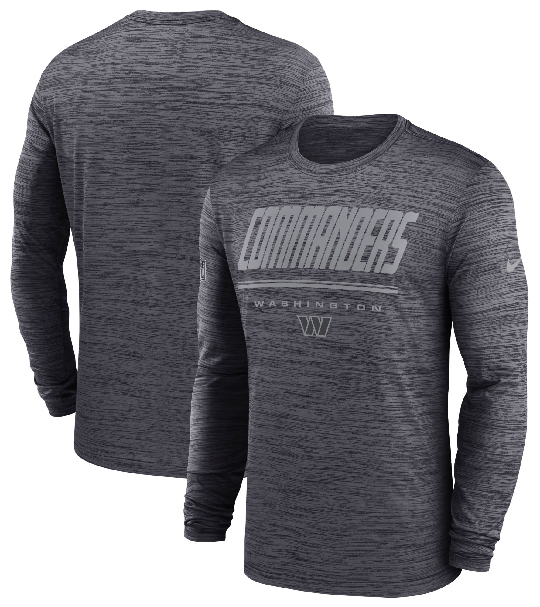 Nike Men's Washington Commanders Black Velocity Long Sleeve Shirt product image