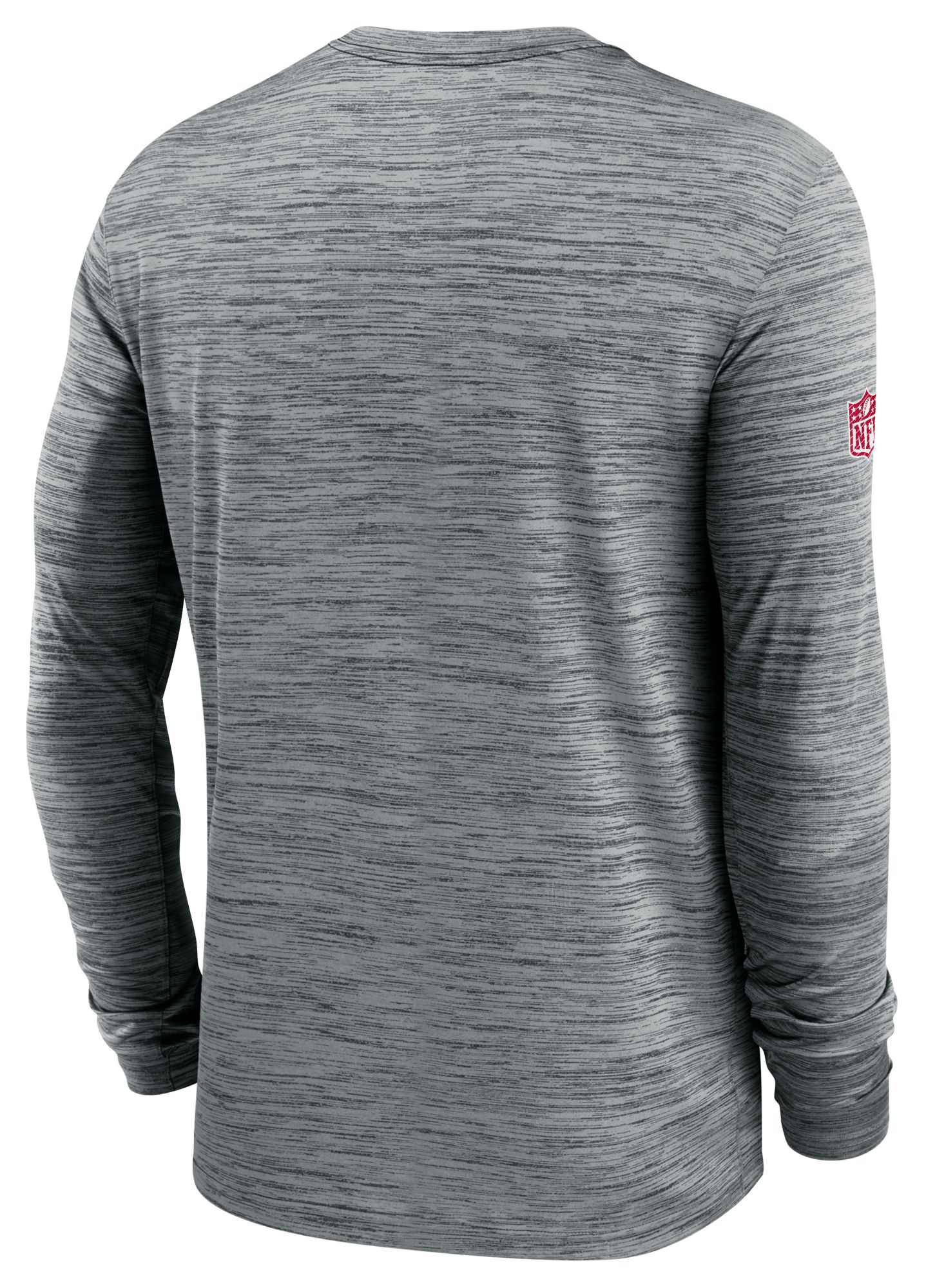 Nike Men's Tampa Bay Buccaneers Sideline Velocity Dark Grey Heather Long Sleeve T-Shirt product image