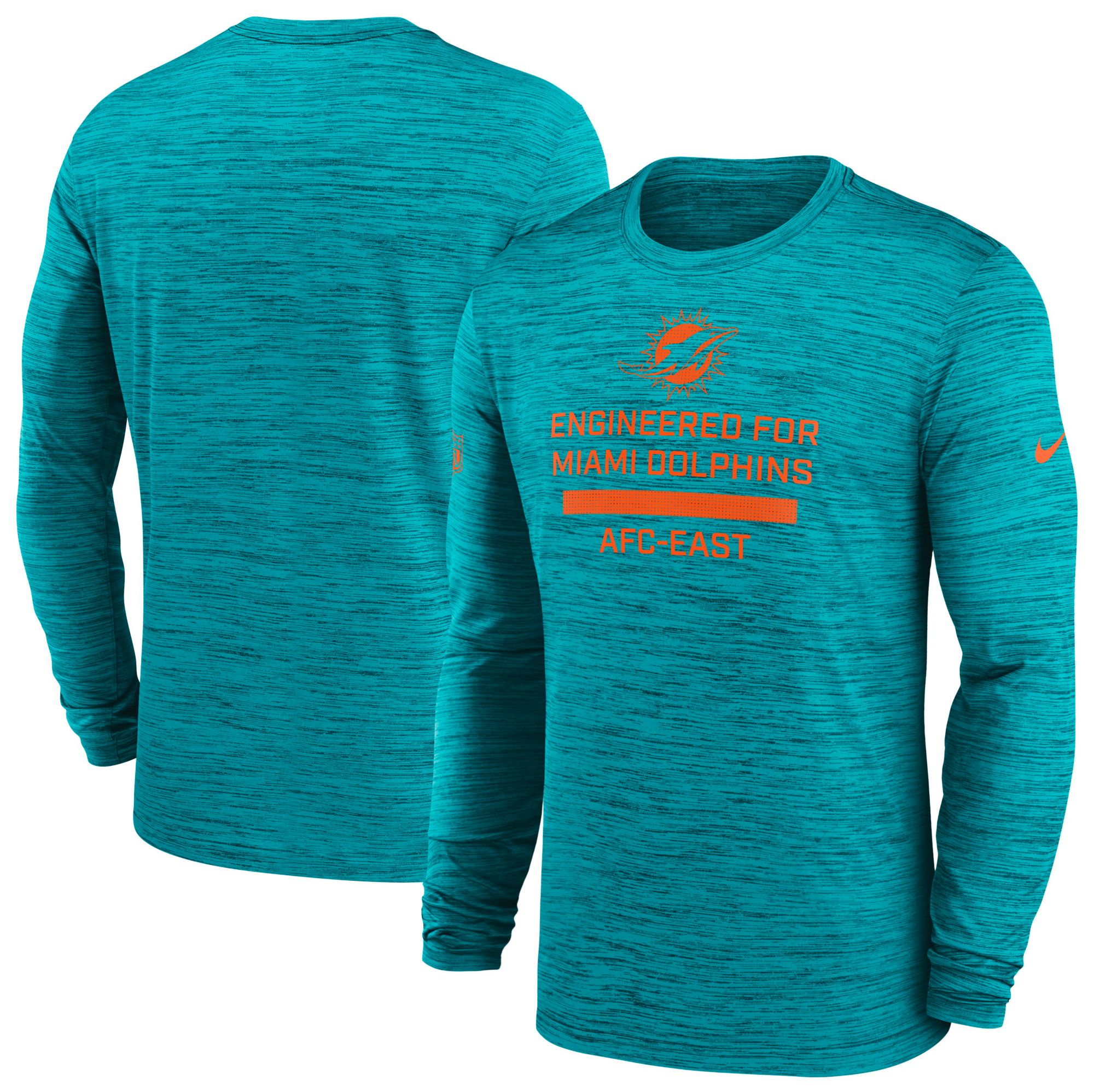 Nike Men's Miami Dolphins Turbo Green Velocity Long Sleeve T-Shirt product image