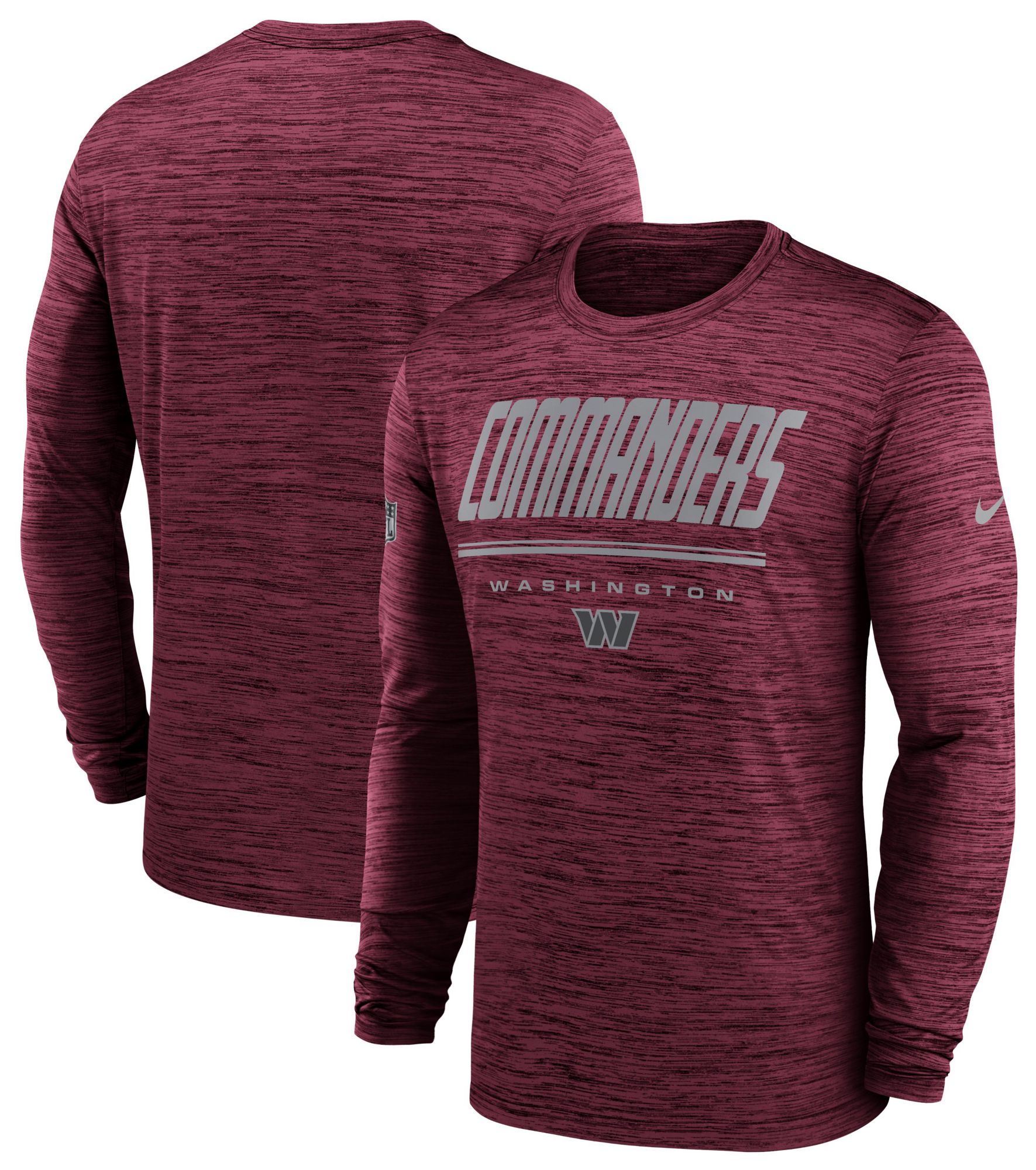 Nike Men's Washington Commanders Team Red Sideline Velocity Long Sleeve Shirt product image