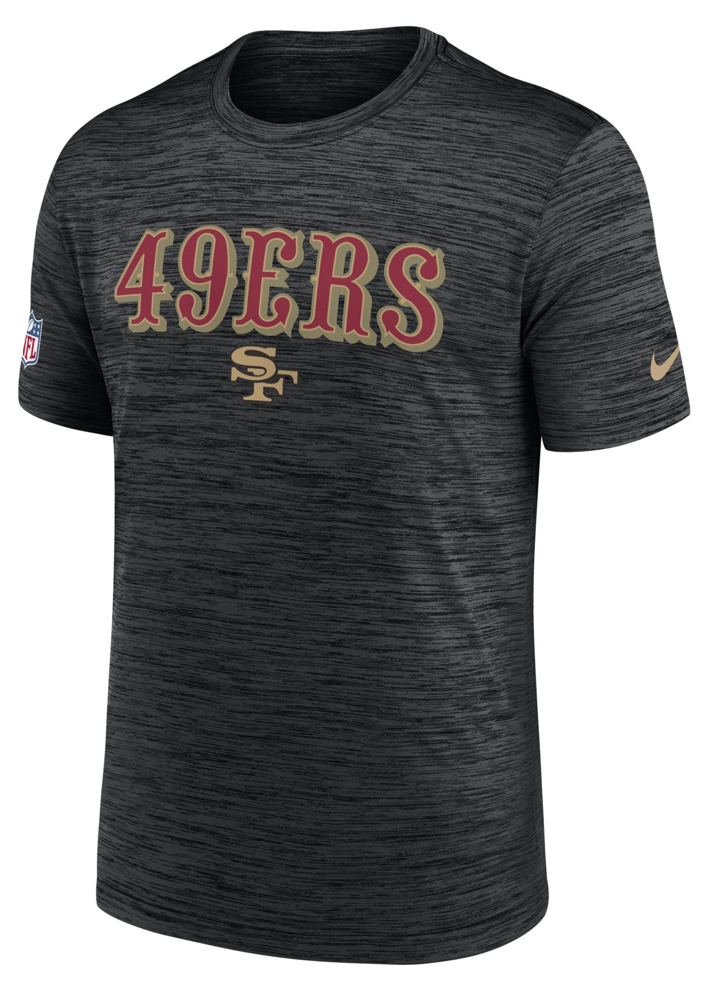 希少カラー 美品 NIKE NFL 49ERS ゲームシャツ 黒 Nike Men's San Francisco 49ers NFL Rivalries Velocity T-Shirt
