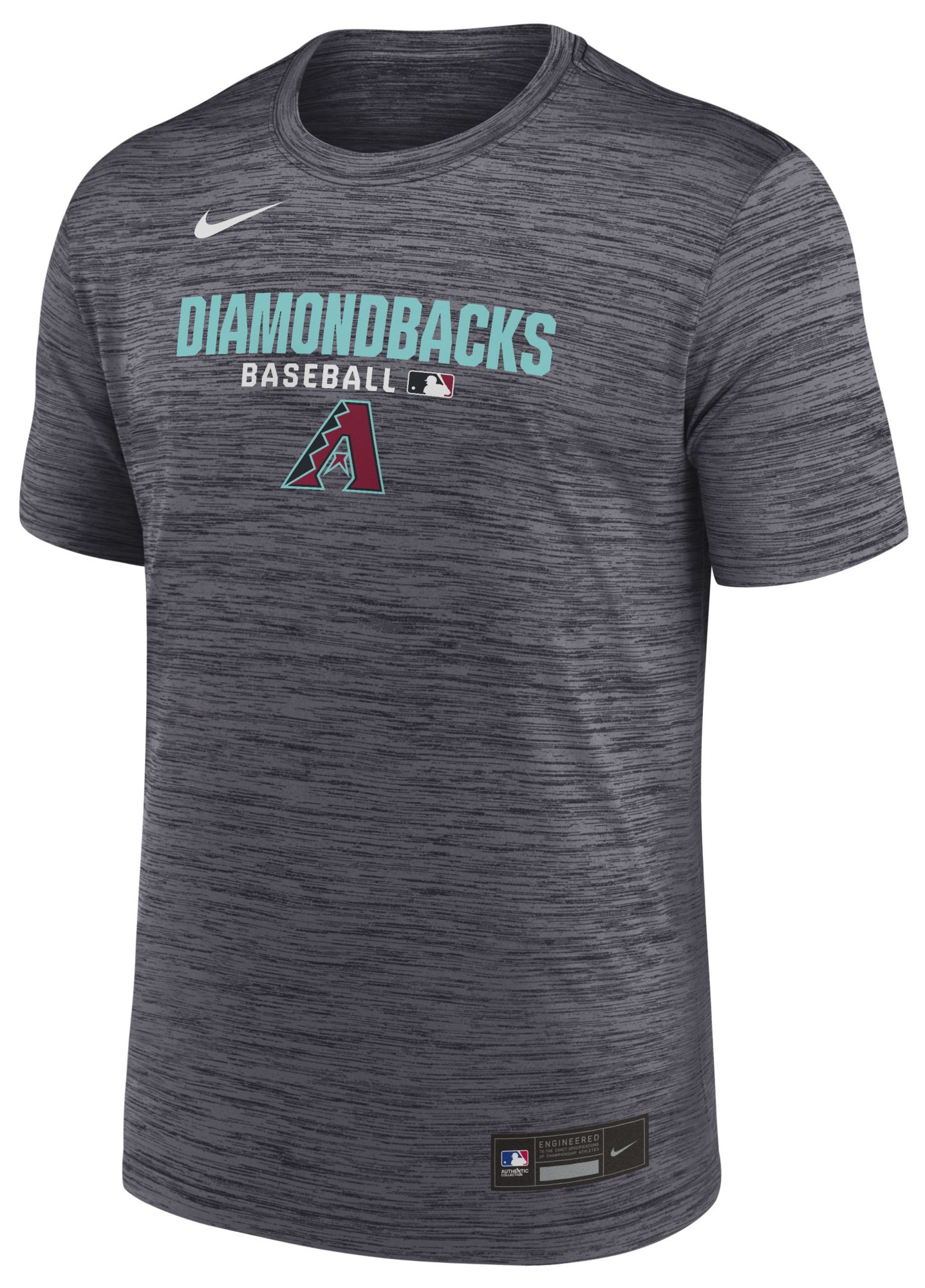 Nike Men's Arizona Diamondbacks Black Authentic Collection Velocity T-Shirt product image