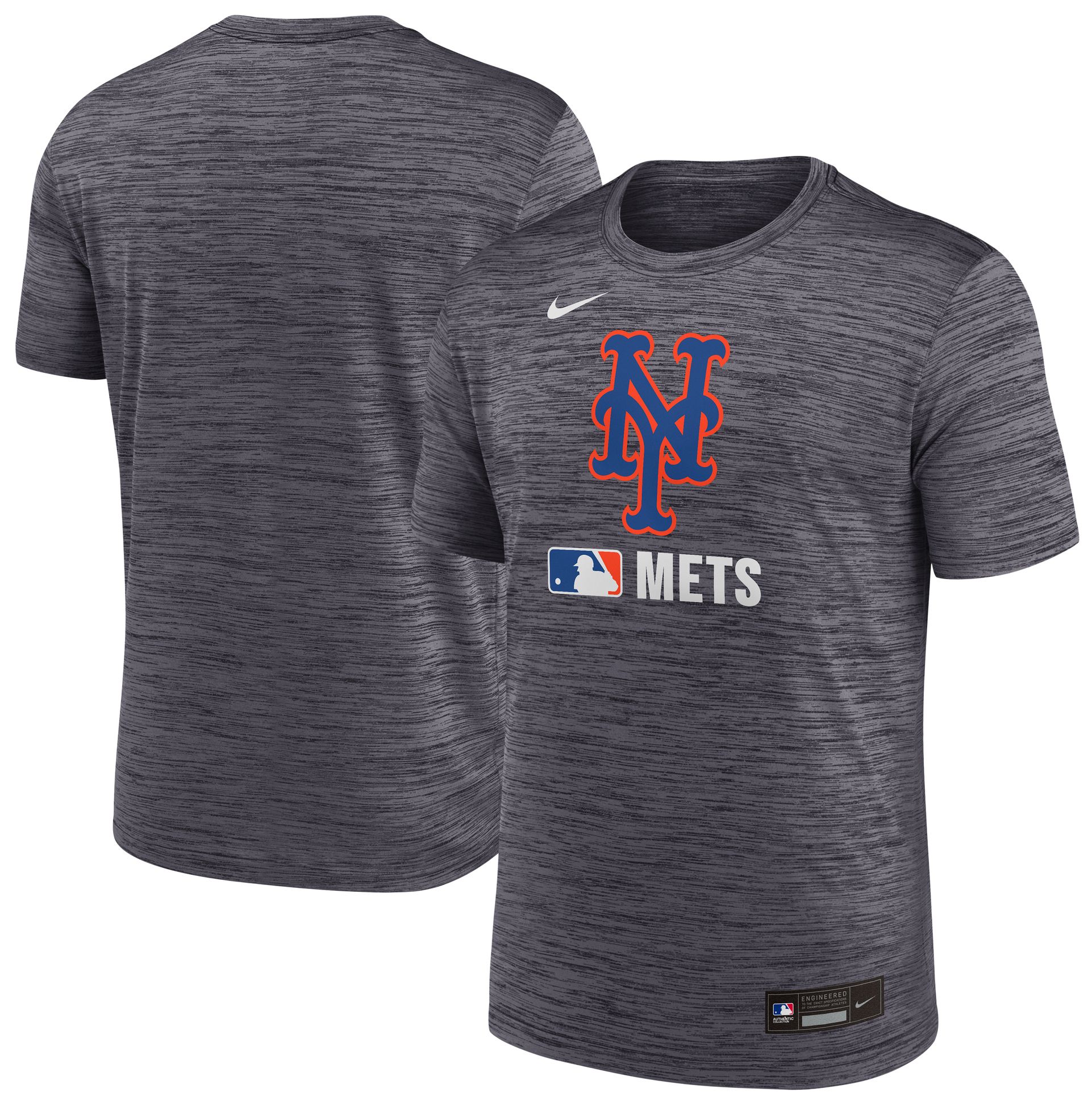 Nike Men's New York Mets Black Authentic Collection Velocity T-Shirt product image