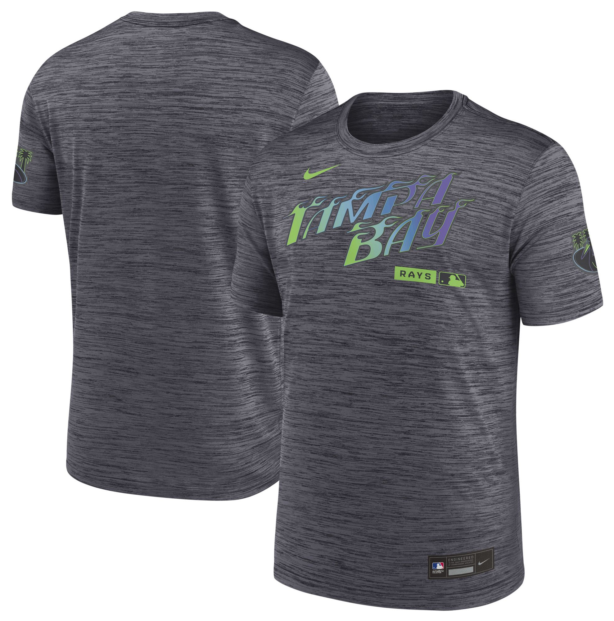Nike Men's City Connect Tampa Bay Rays Authentic Collection Velocity T-Shirt product image