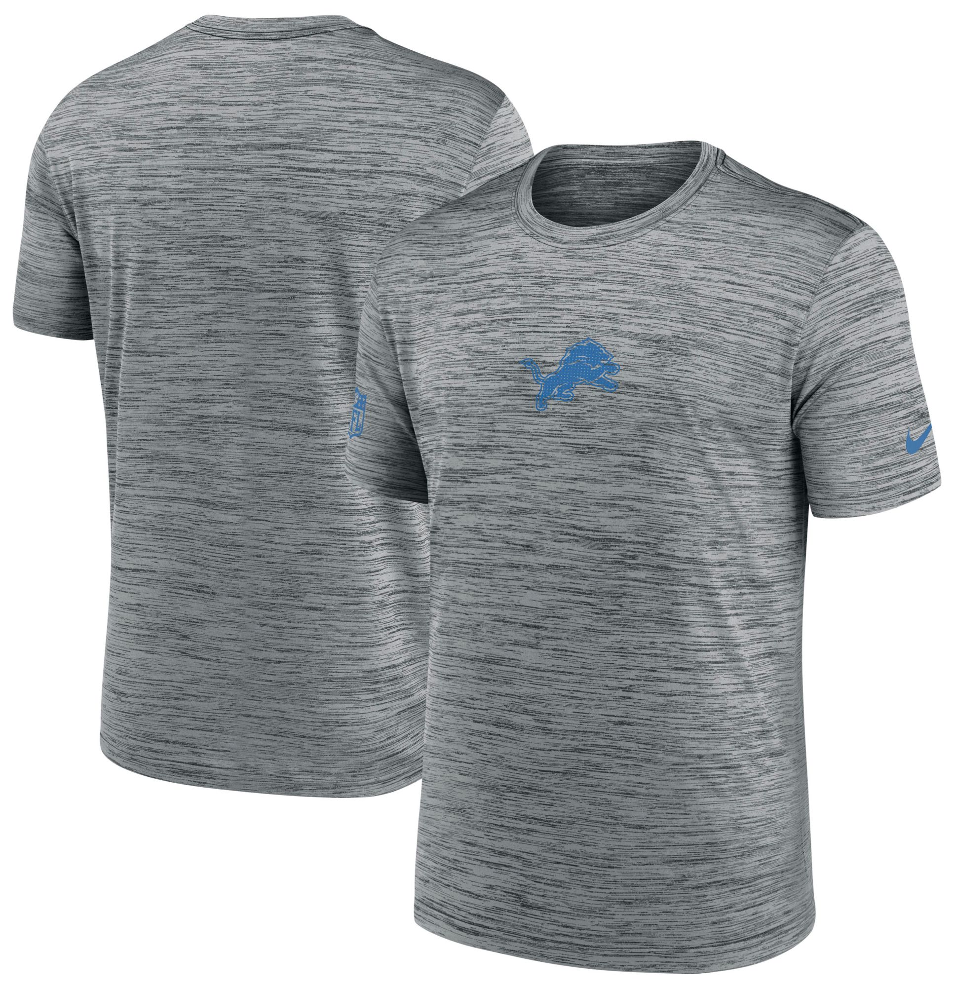 Nike Men's Detroit Lions Dark Grey Heather Velocity T-Shirt product image