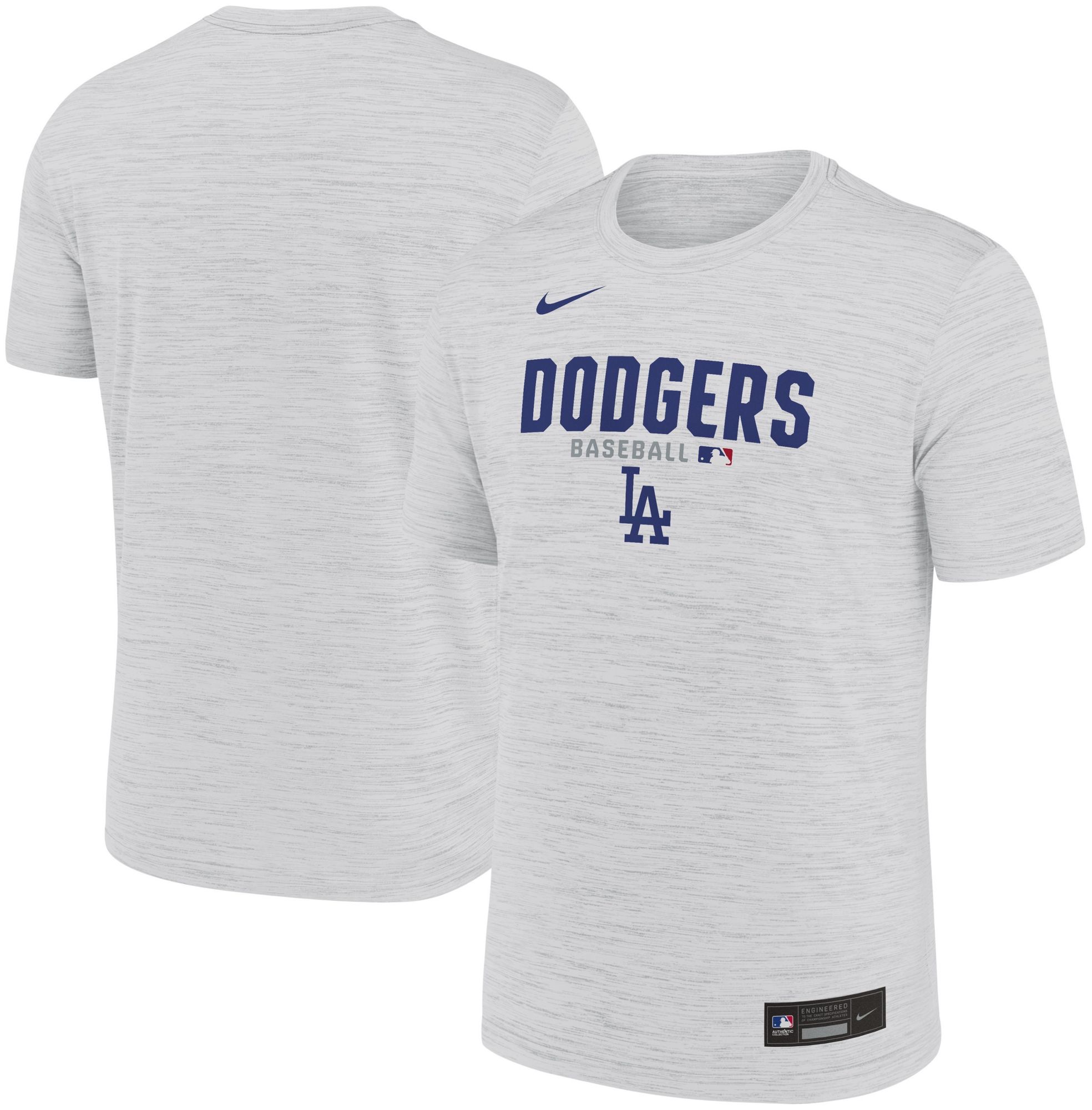 Nike Men's Los Angeles Dodgers White Authentic Velocity T-Shirt product image