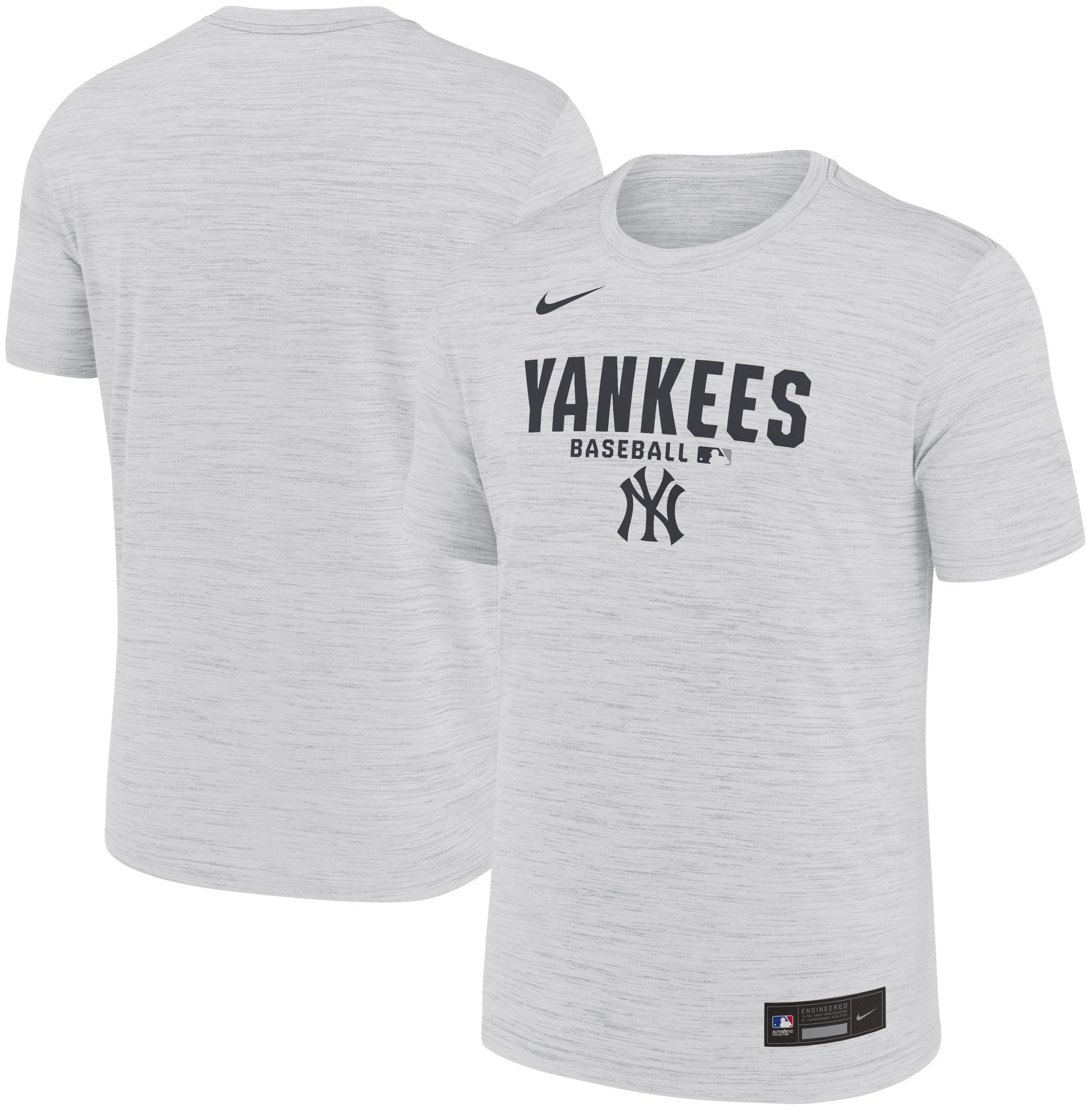 Nike Men's New York Yankees White Authentic Velocity T-Shirt product image