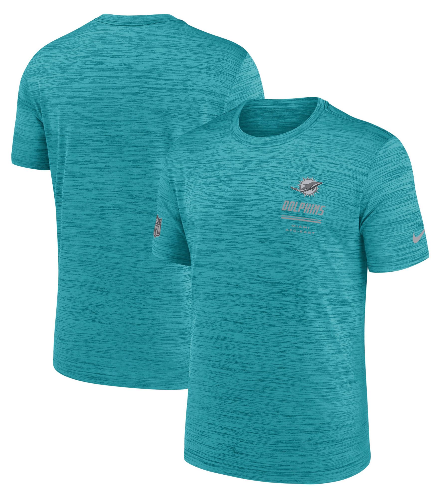 Nike Men's Miami Dolphins Turbo Green Sideline Velocity T-Shirt product image