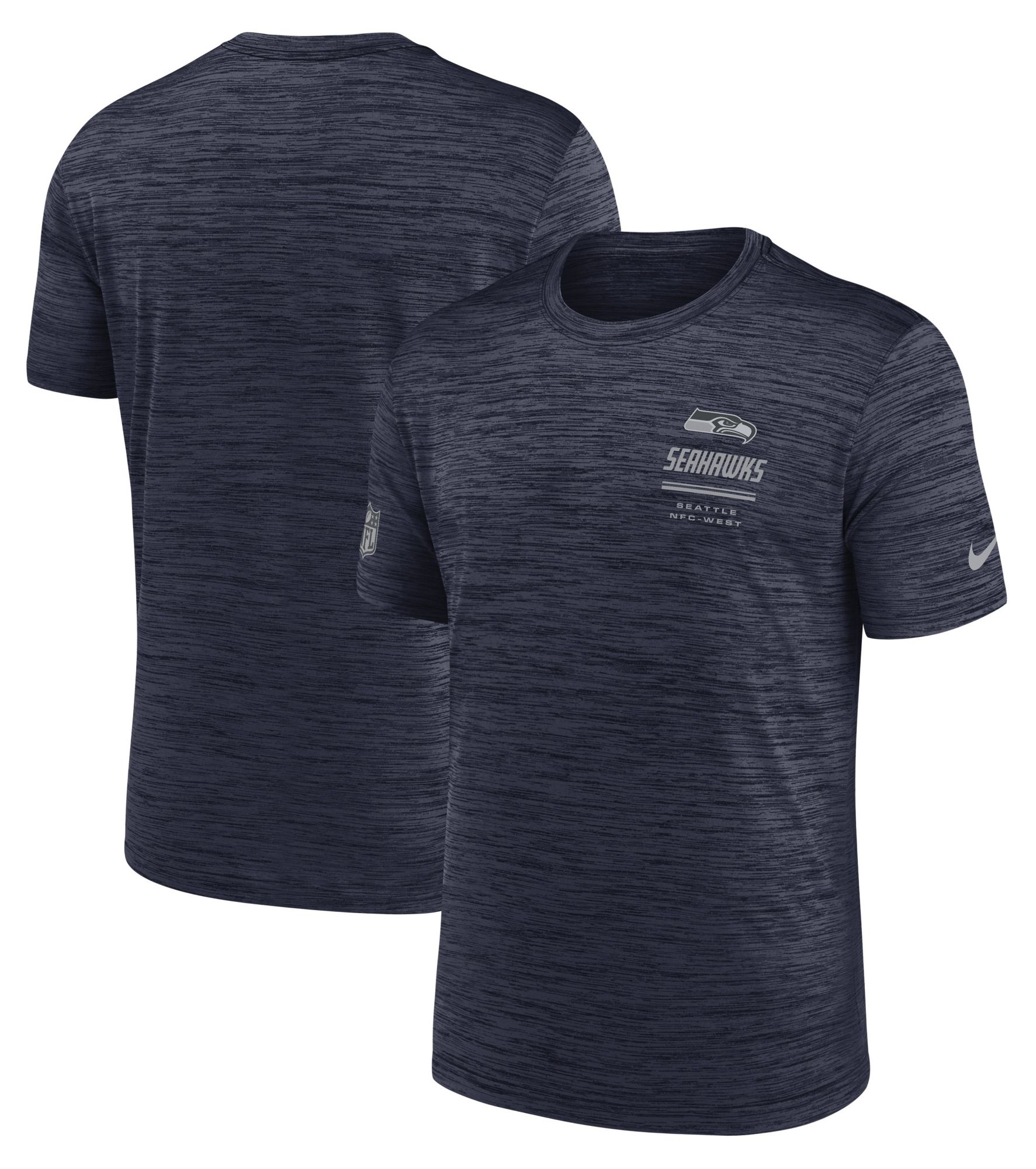 Nike Men's Seattle Seahawks Navy Sideline Velocity T-Shirt product image