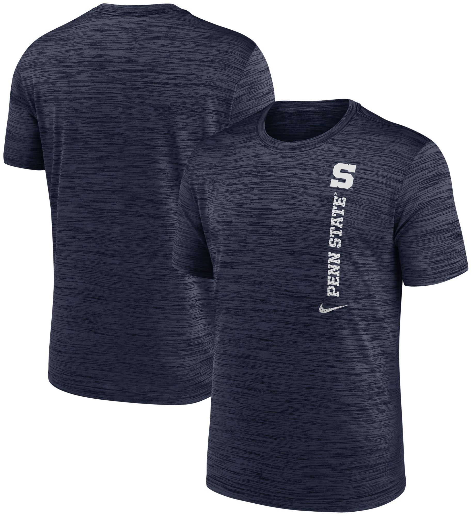 Nike Men's Penn State Nittany Lions Navy Dri-FIT Velocity Logo T-Shirt product image