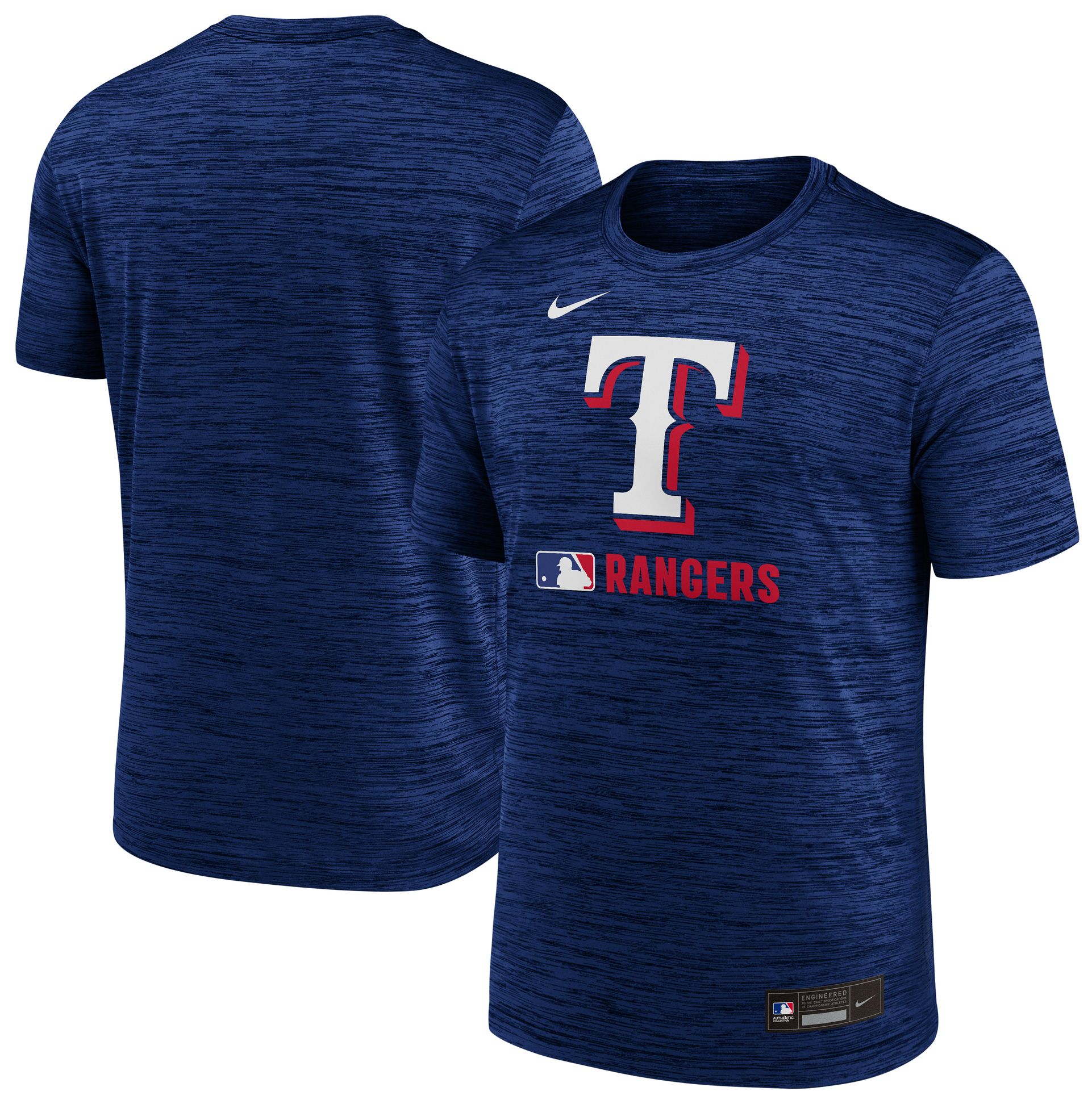 Nike Men's Texas Rangers Royal Authentic Collection Velocity T-Shirt product image