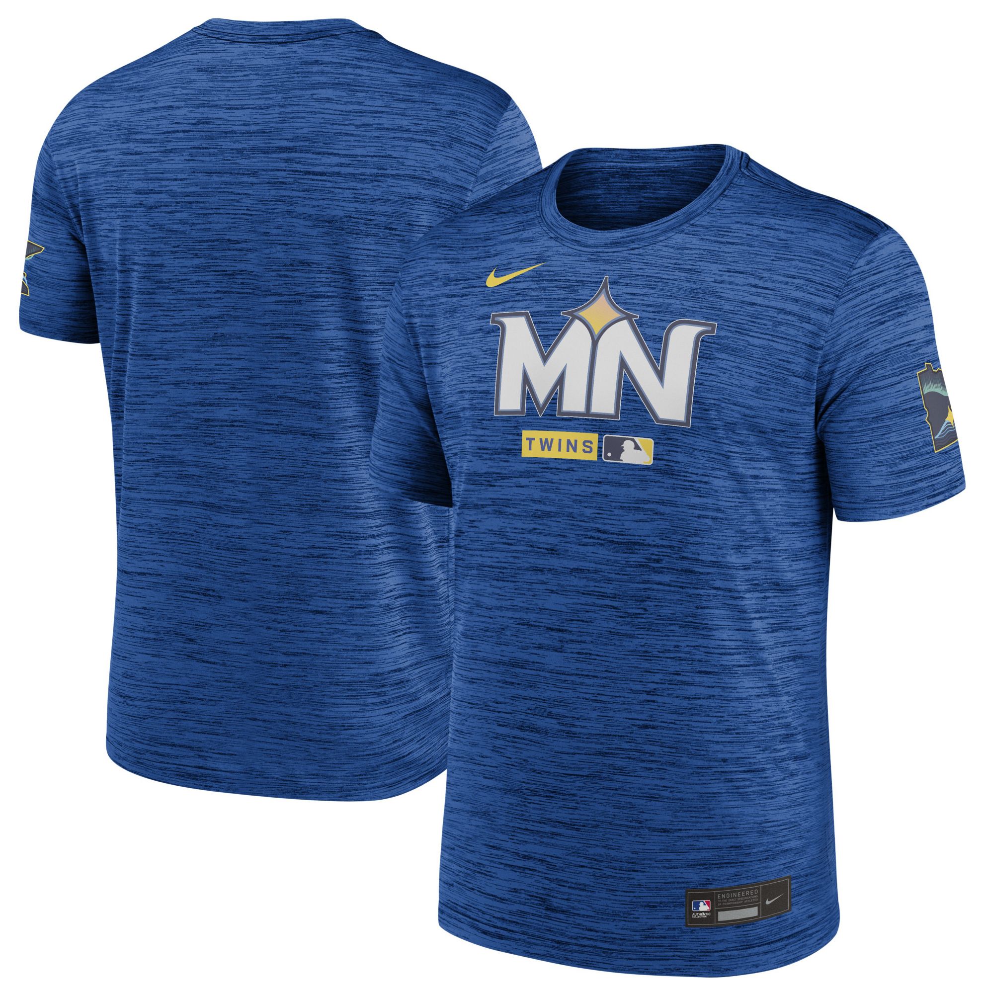 Nike Men's City Connect Minnesota Twins Authentic Collection Velocity T-Shirt product image