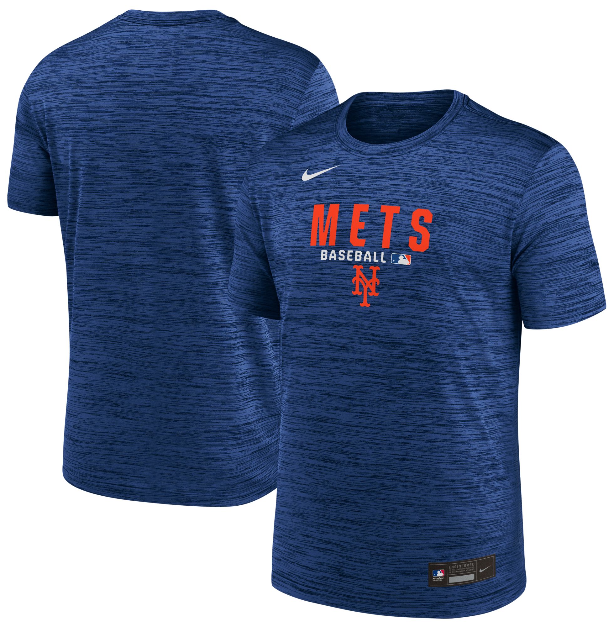 Nike Men's New York Mets Blue Authentic Collection Velocity T-Shirt product image