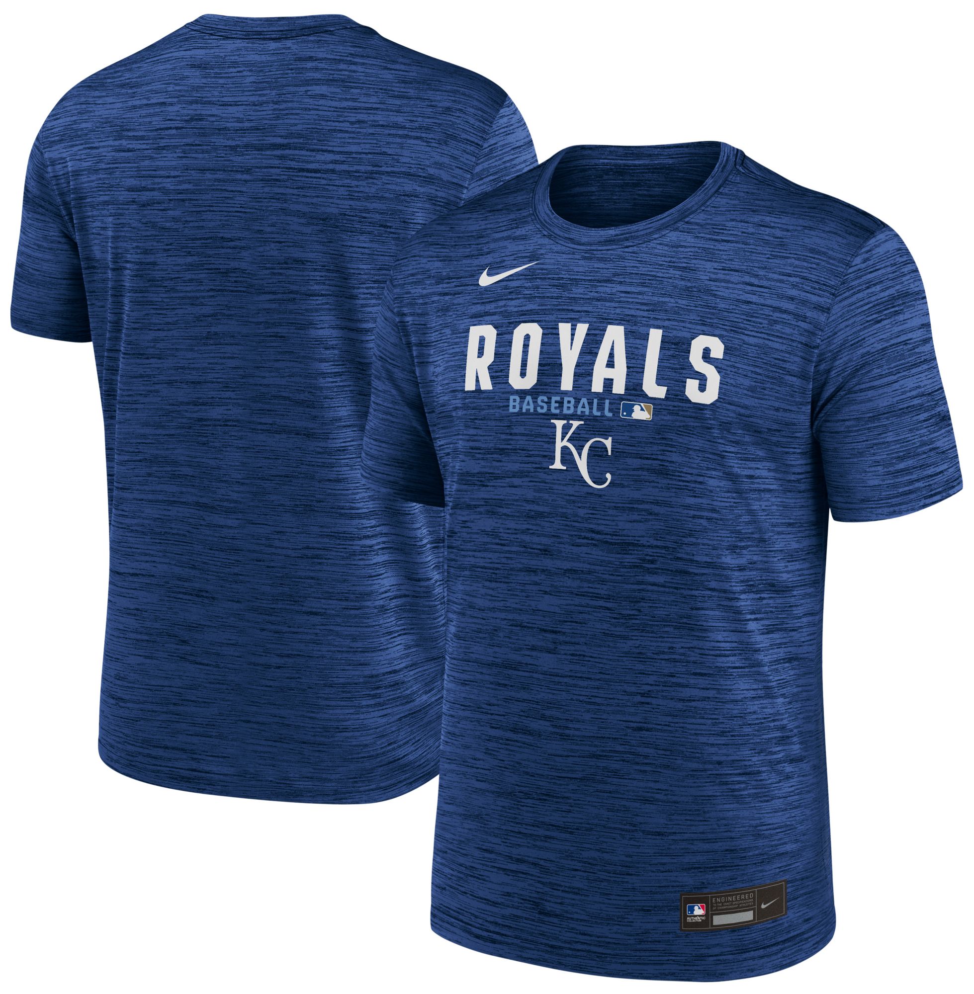Nike Men's Kansas City Royals Blue Authentic Collection Velocity T-Shirt product image
