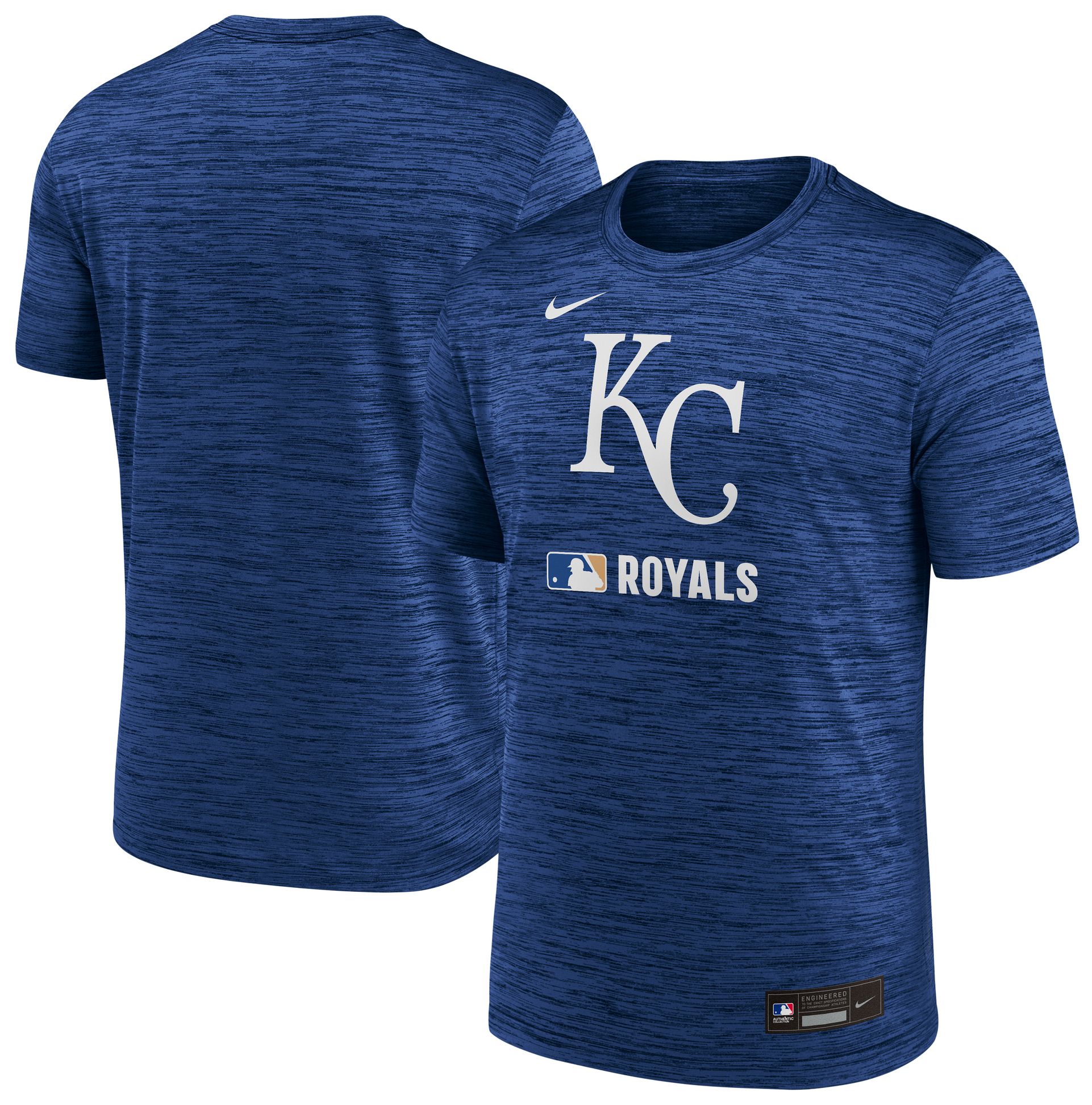 Nike Men's Kansas City Royals Blue Authentic Collection Velocity T-Shirt product image