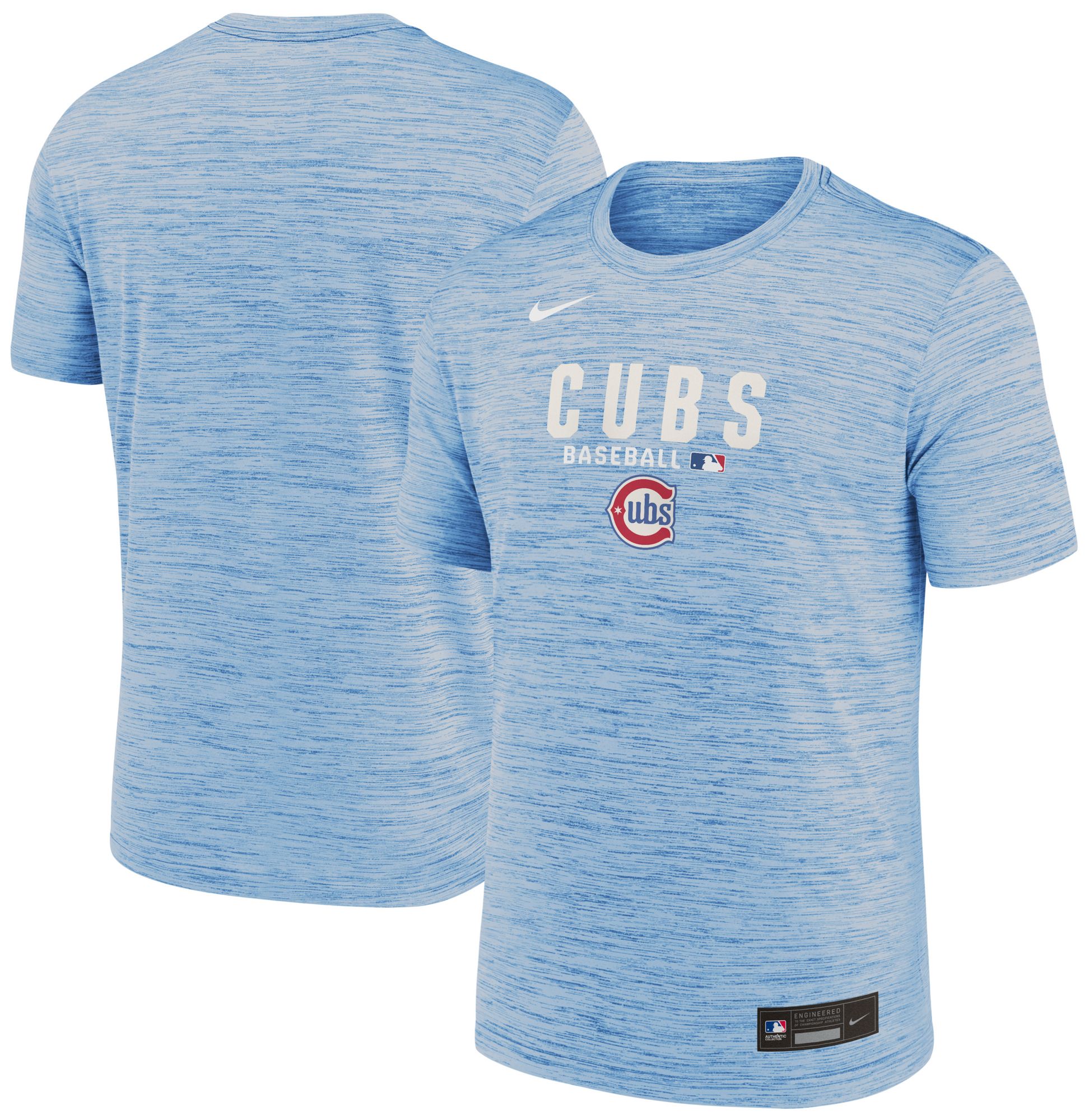 Nike Men's Chicago Cubs Blue Authentic Collection Alternte Logo Velocity T-Shirt product image