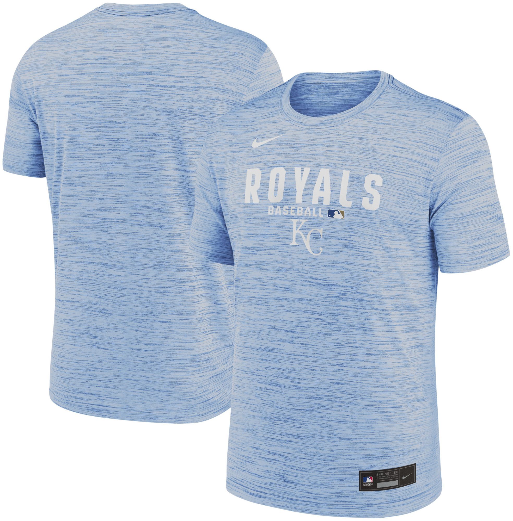 Nike Men's Kansas City Royals Blue Authentic Velocity T-Shirt product image