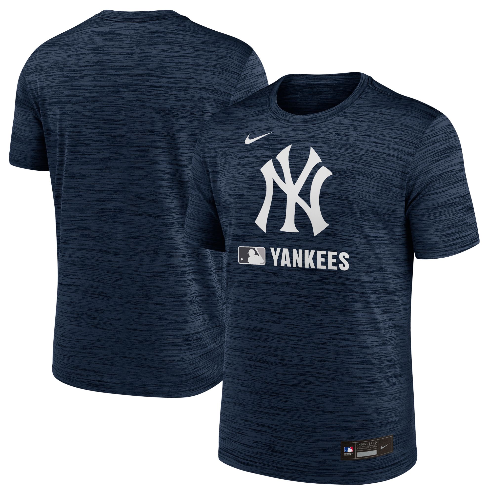 Nike Men's New York Yankees Blue Authentic Collection Velocity T-Shirt product image