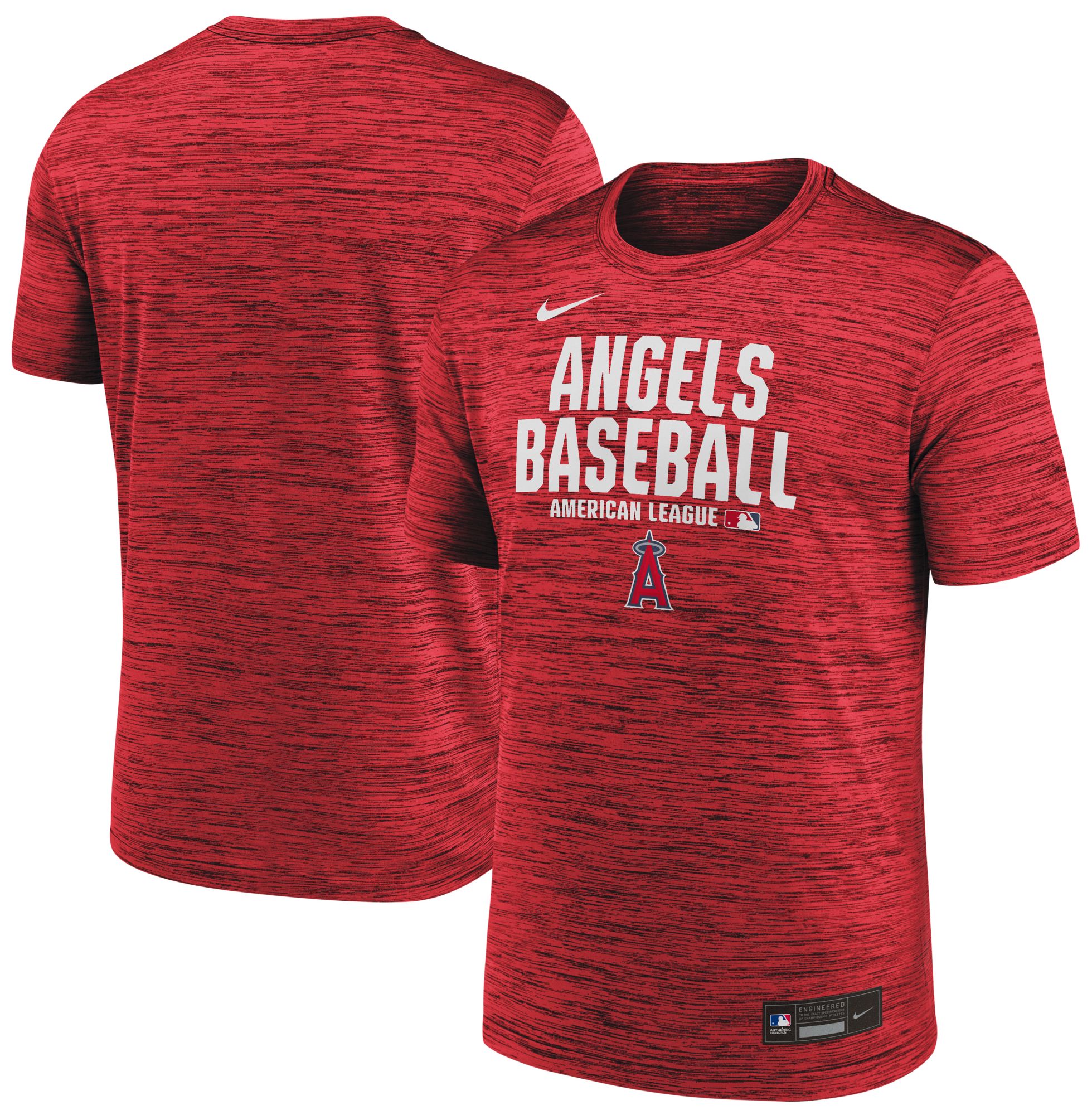 Nike Men's Los Angeles Angels Red Authentic Collection Velocity T-Shirt product image