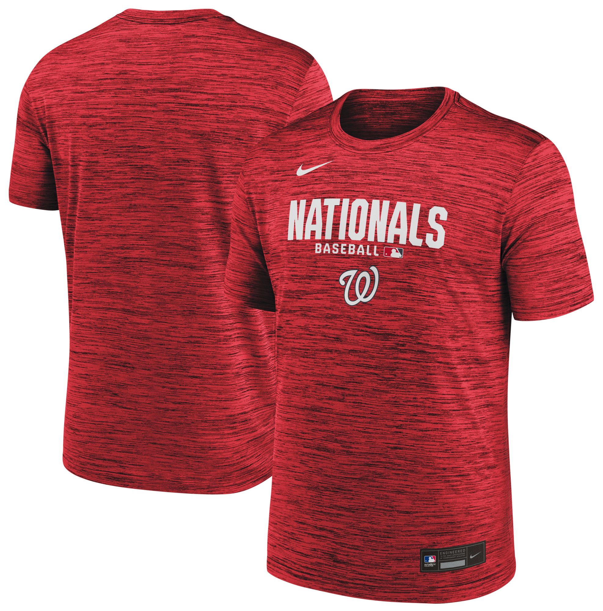 Nike Men's Washington Nationals Red Authentic Collection Velocity T-Shirt product image