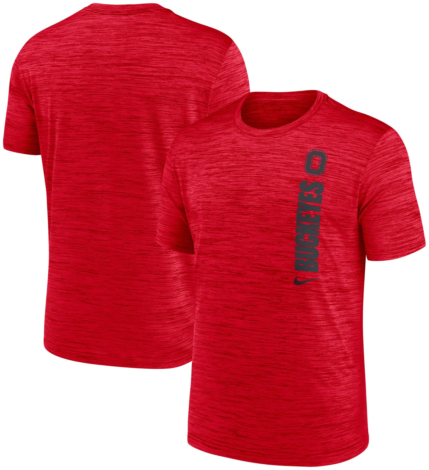 Nike Men's Ohio State Buckeyes Scarlet Dri-FIT Velocity Logo T-Shirt product image