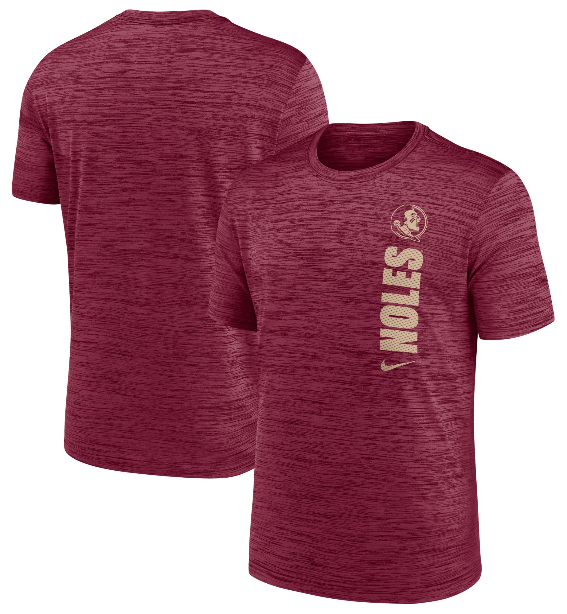 Nike Men's Florida State Seminoles Maroon Dri-FIT Velocity Logo T-Shirt product image
