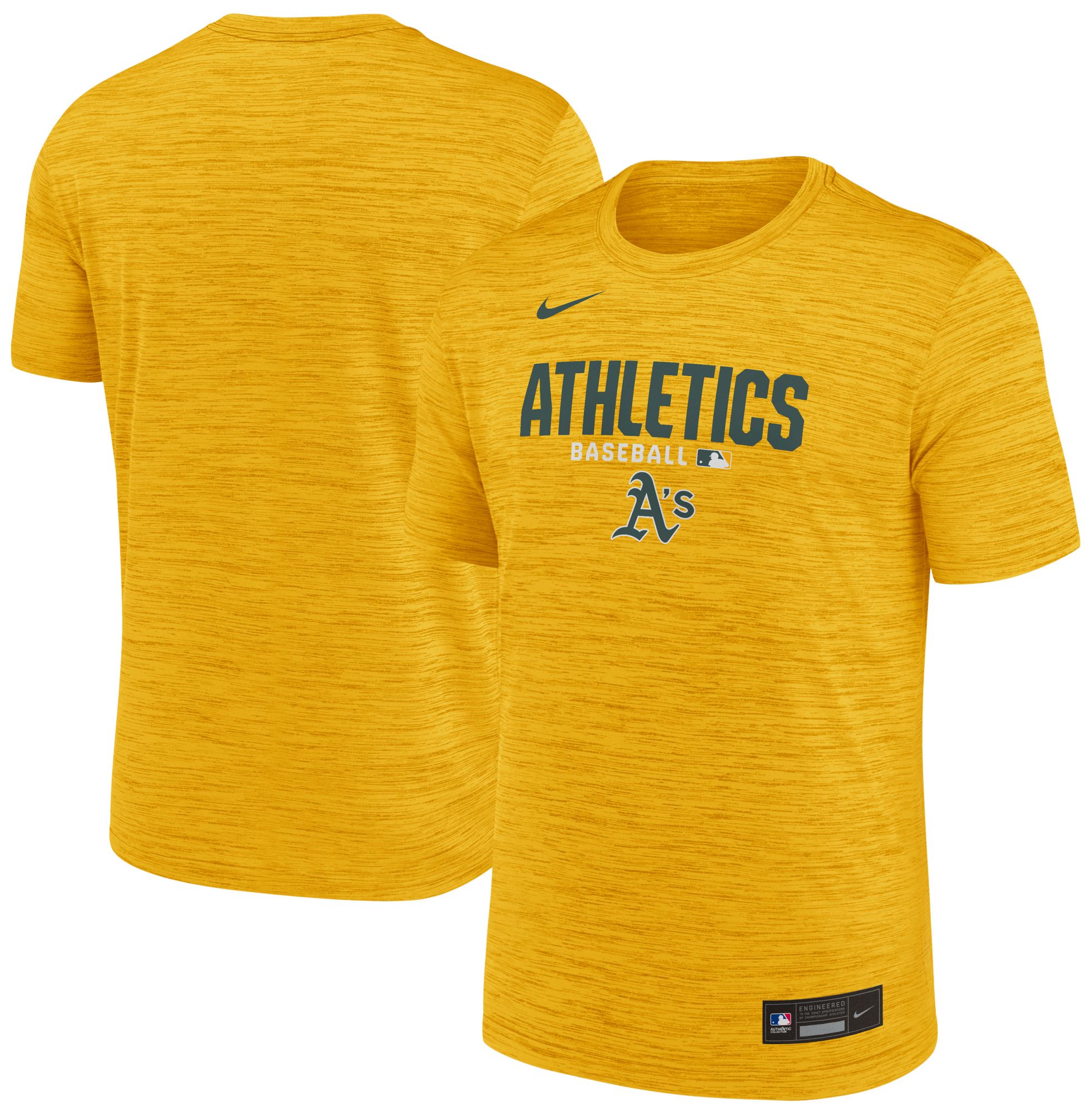 Nike Men's Athletics Yellow Authentic Collection Velocity T-Shirt product image