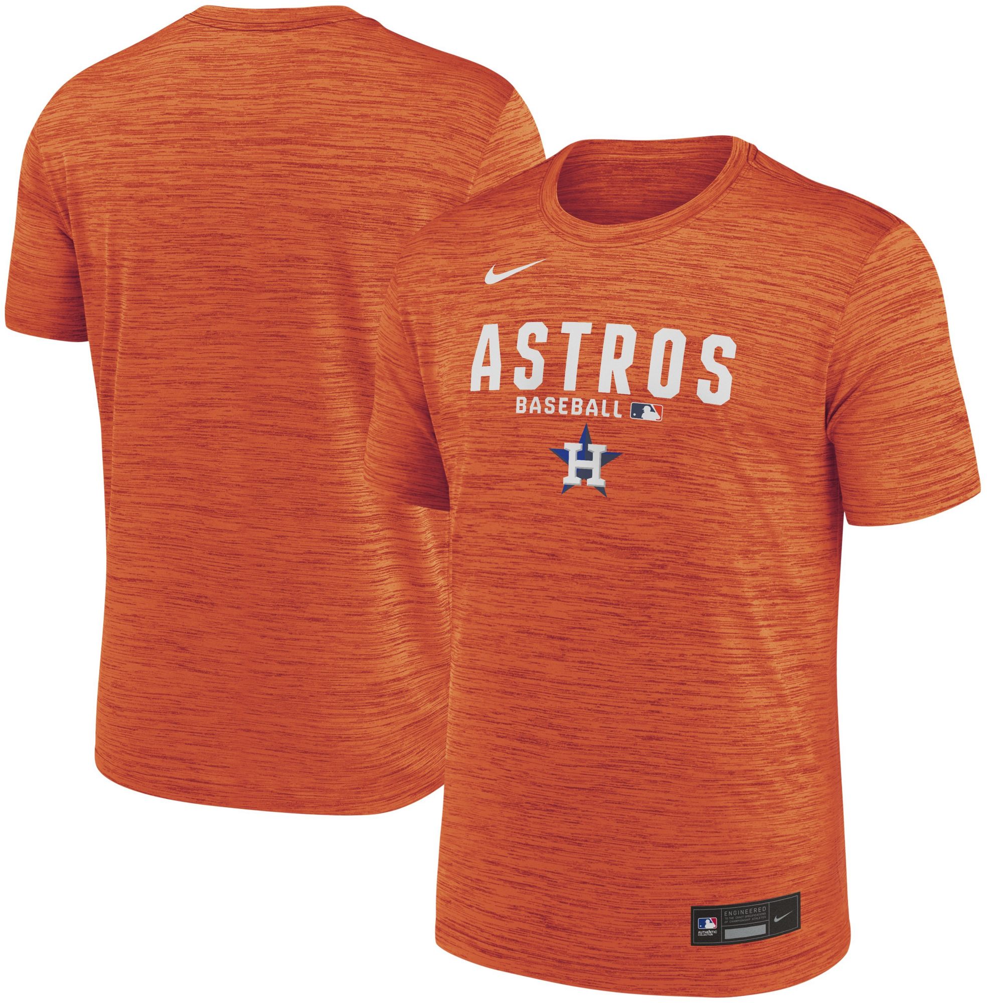 Nike Men's Houston Astros Orange Authentic Velocity T-Shirt product image