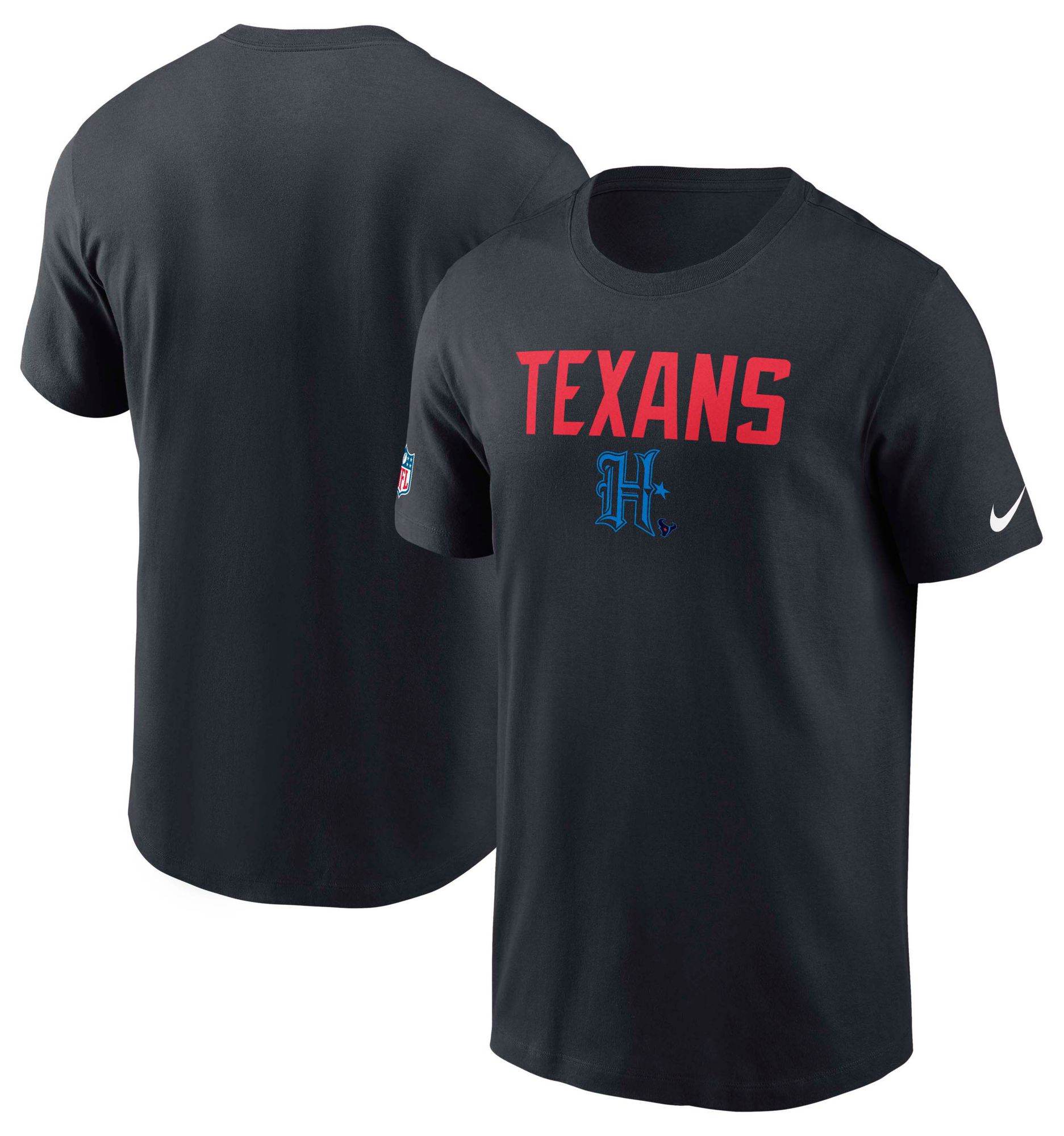 Nike Men's Houston Texans Pitch Blue Dri-FIT Logo T-Shirt product image