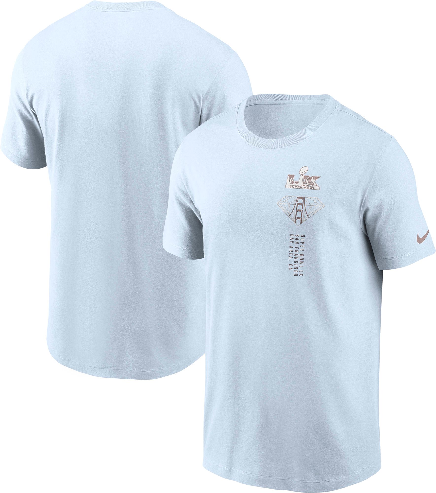 Nike Men's 2025-26 Super Bowl LX Blue Elevated Dri-FIT Cotton T-Shirt product image