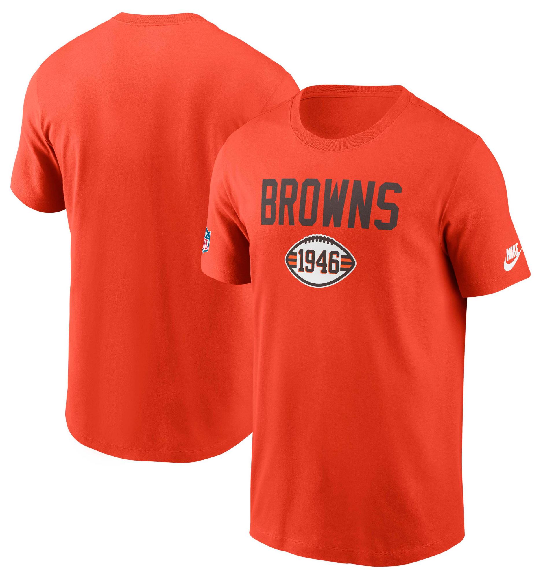Nike Men's Cleveland Browns Team Orange Dri-FIT Logo T-Shirt product image