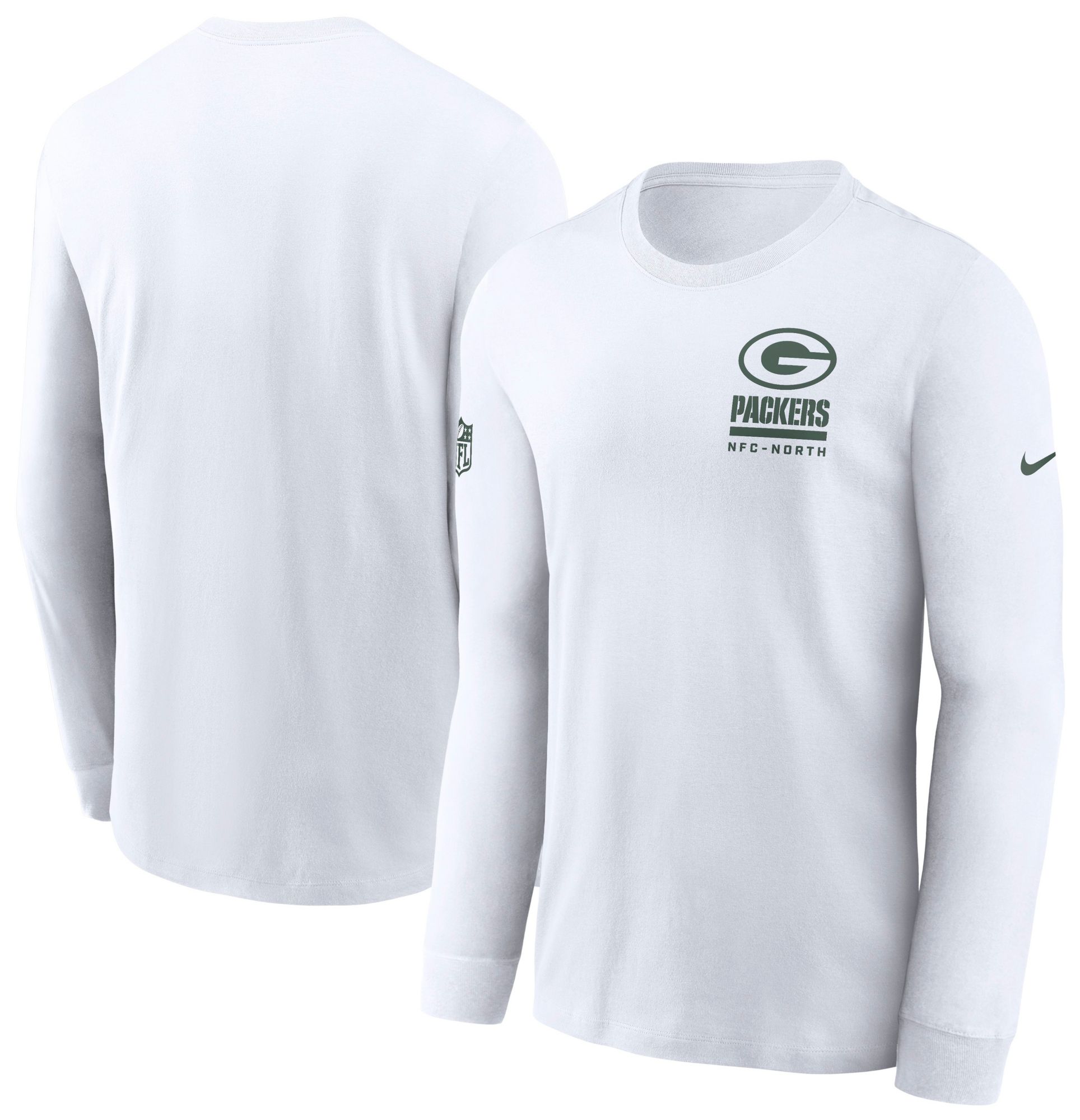 Nike Men's Green Bay Packers White Legend Team Issue Long Sleeve T-Shirt product image