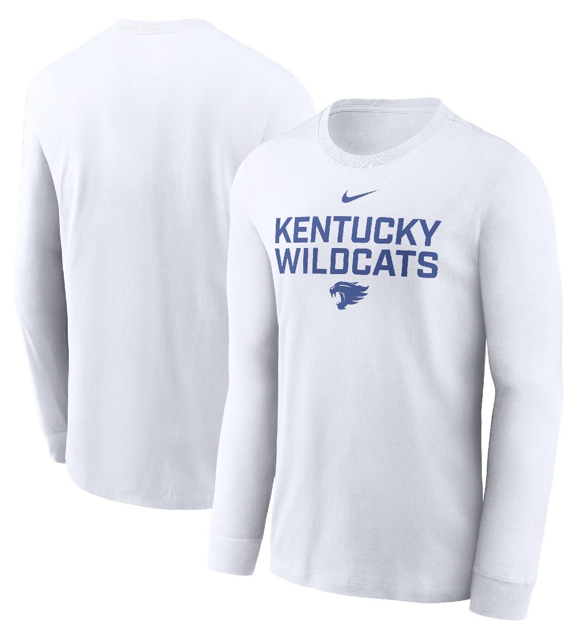 Nike Men's Kentucky Wildcats Team Issued Dri-FIT White Long Sleeve T-Shirt product image