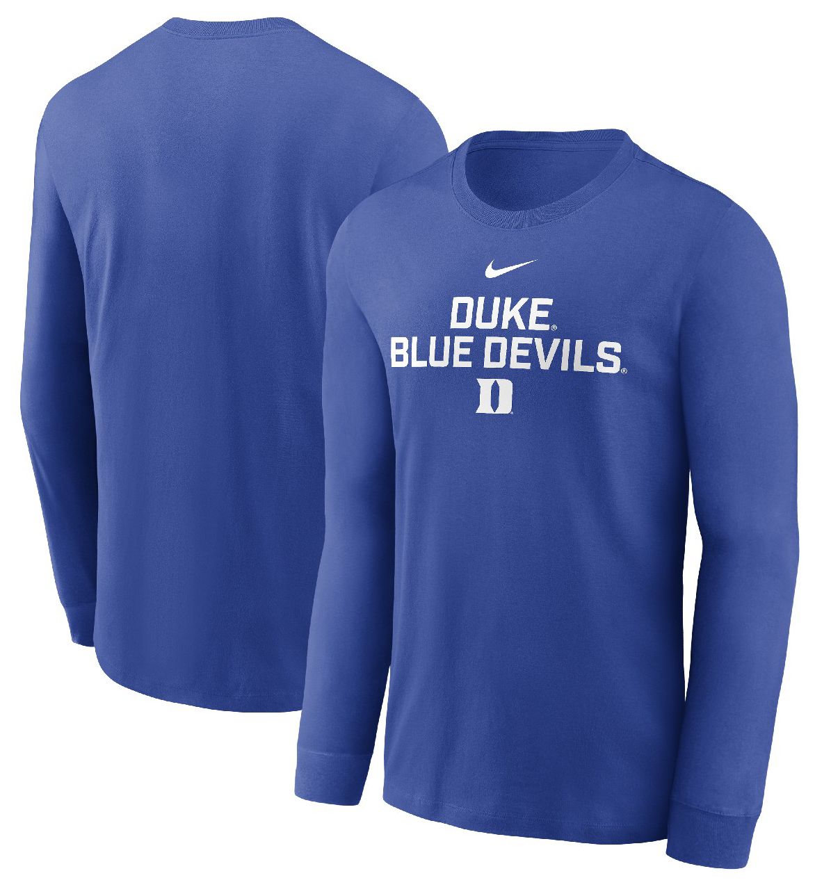 Nike Men's Duke Blue Devils Team Issued Dri-FIT Royal Long Sleeve T-Shirt product image