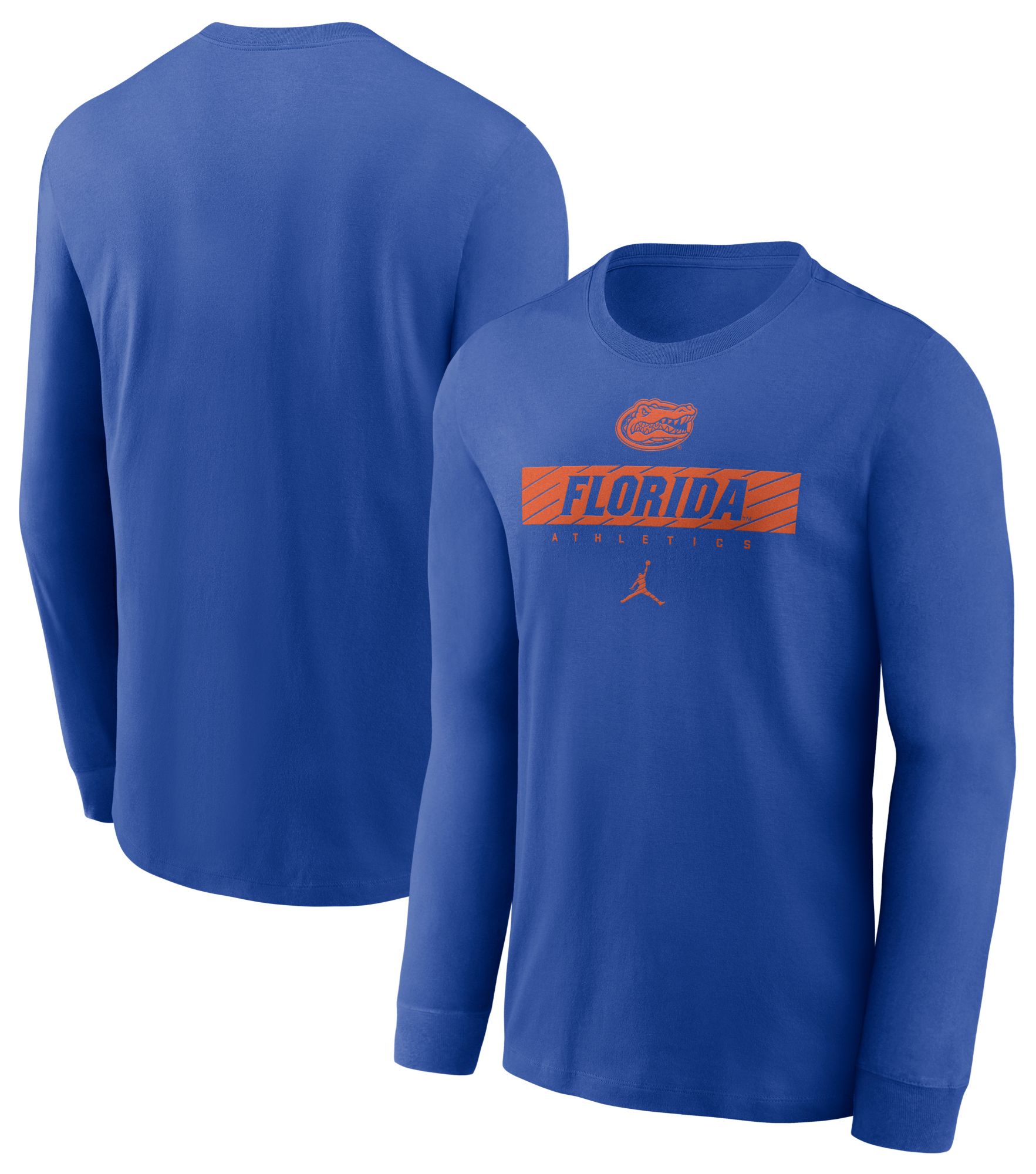Nike Men's Florida Gators Blue Dri-FIT Athletic Logo Long Sleeve T-Shirt product image