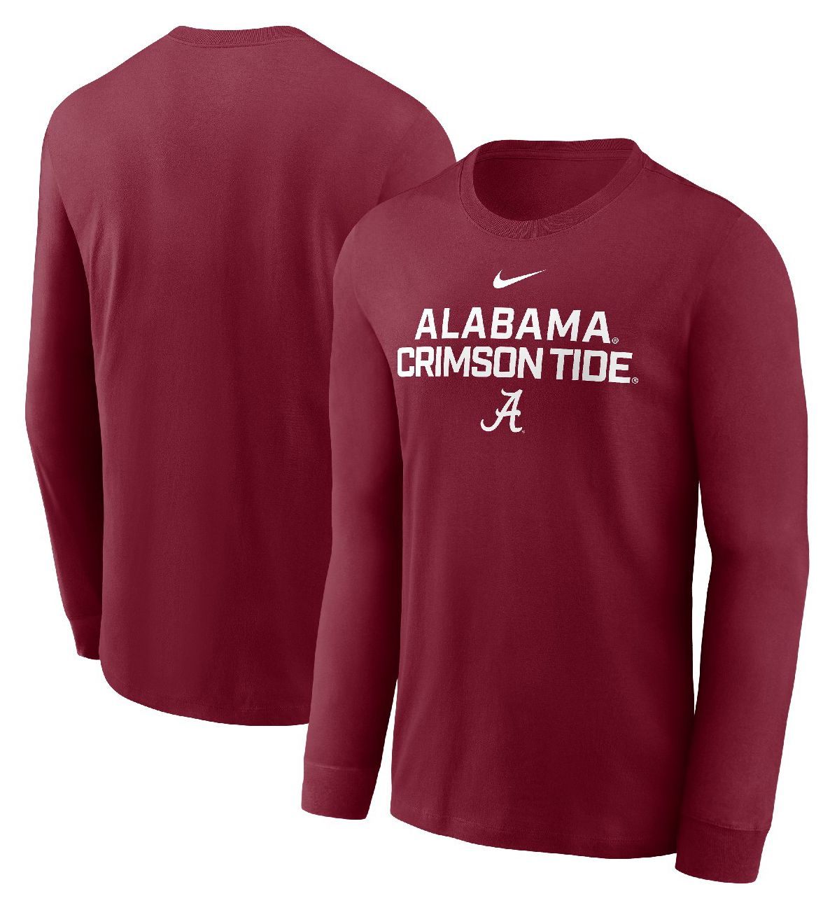 Nike Men's Alabama Crimson Tide Team Issued Dri-FIT Crimson Long Sleeve T-Shirt product image